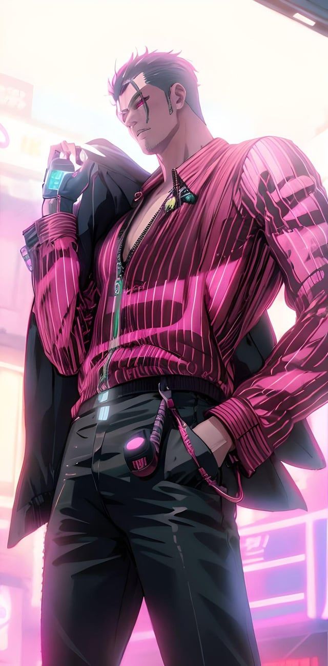 640x1300 Cyberpunk AI image of Gitae Kim
