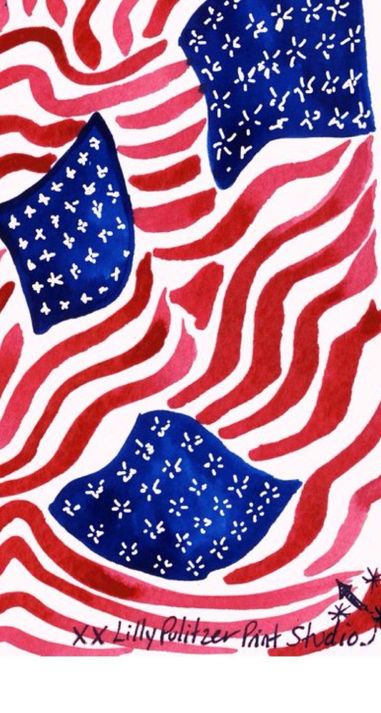 744x1392 lillypulitzer 4th of July #american #usa iphone wallpaper
