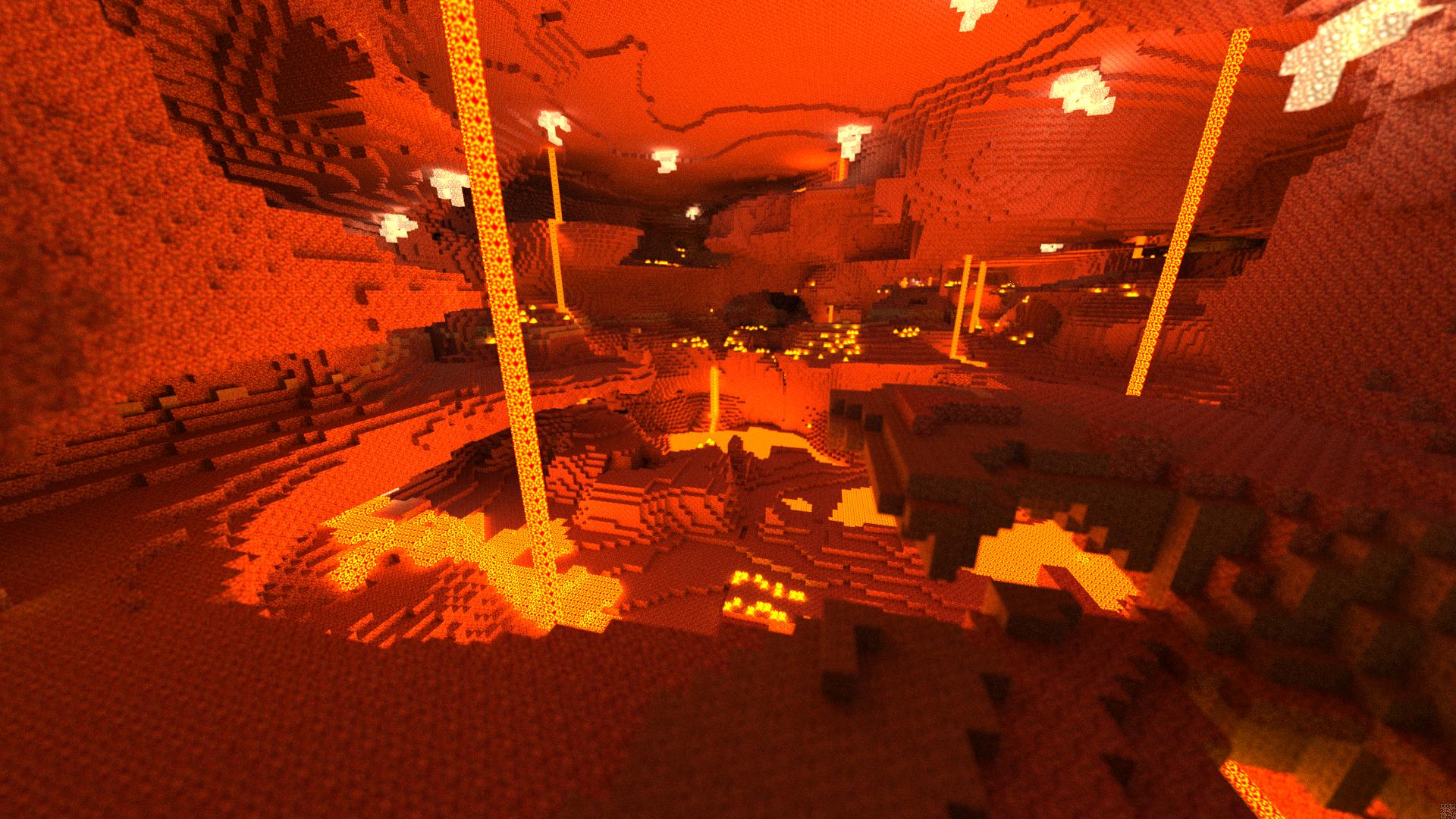 1920x1080 Minecraft Nether Wallpaper