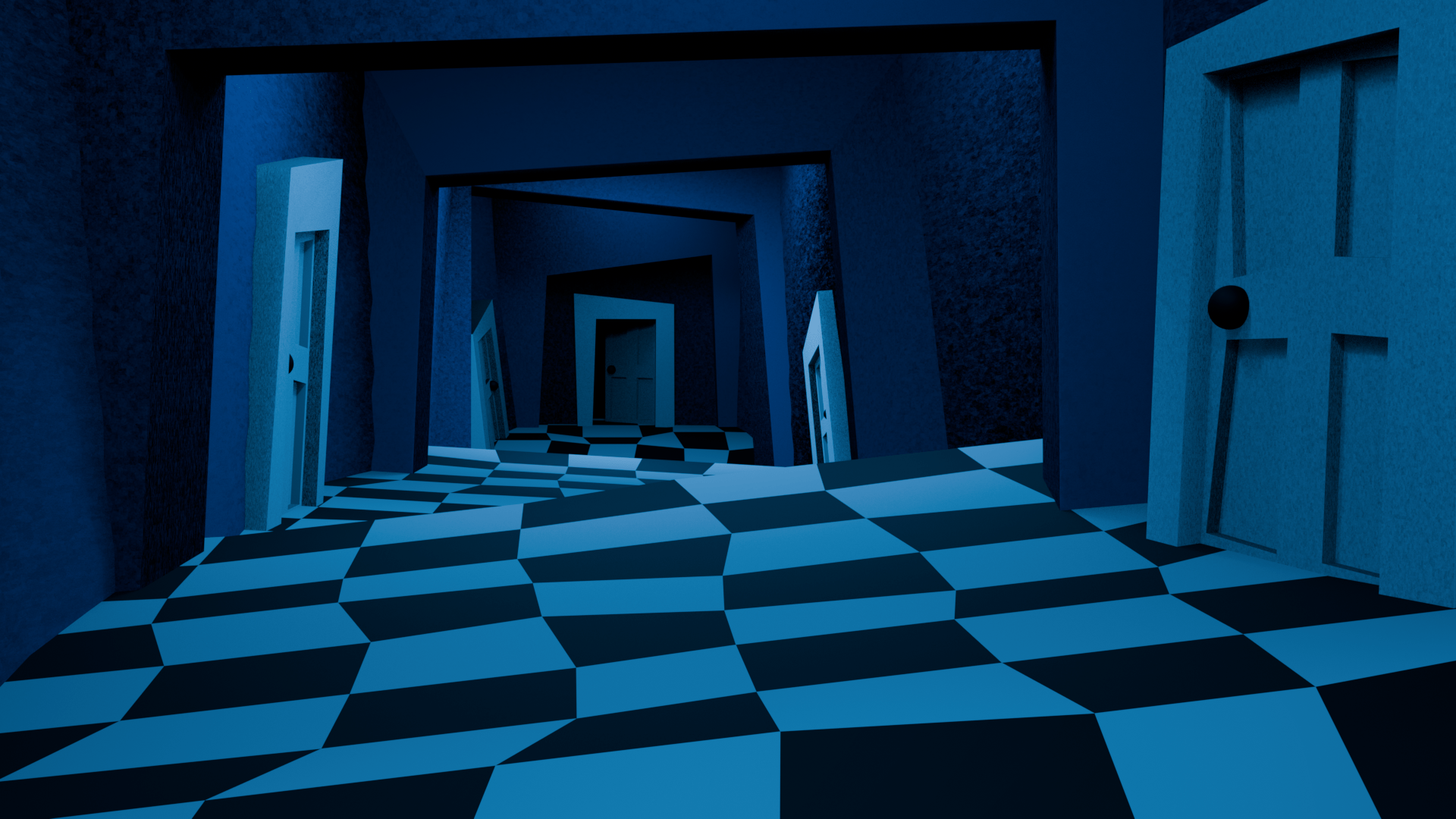 1920x1080 small netherworld hallway I made in blender
