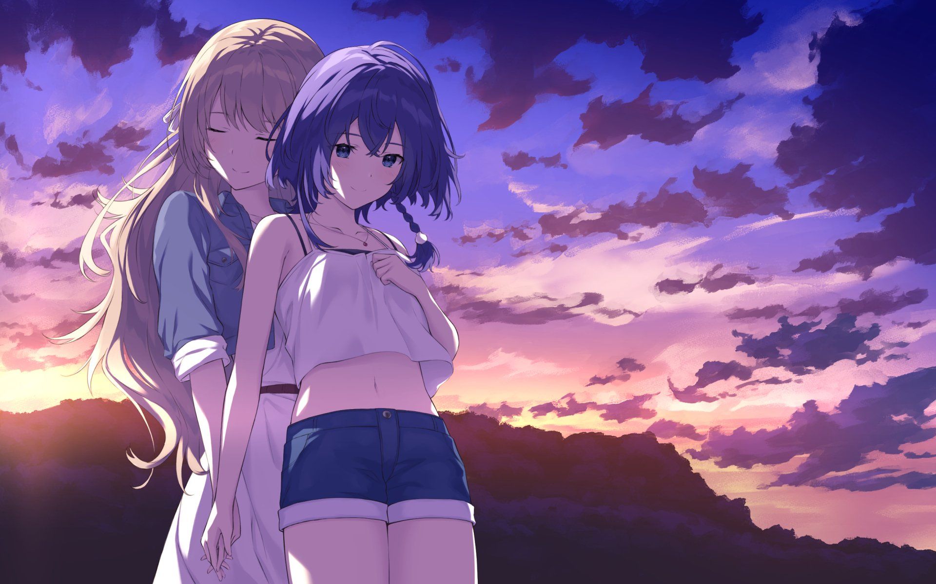 1920x1199 Download Fuka Miyazawa Kukuru Misakino Anime Aquatope Of White Sand HD Wallpaper