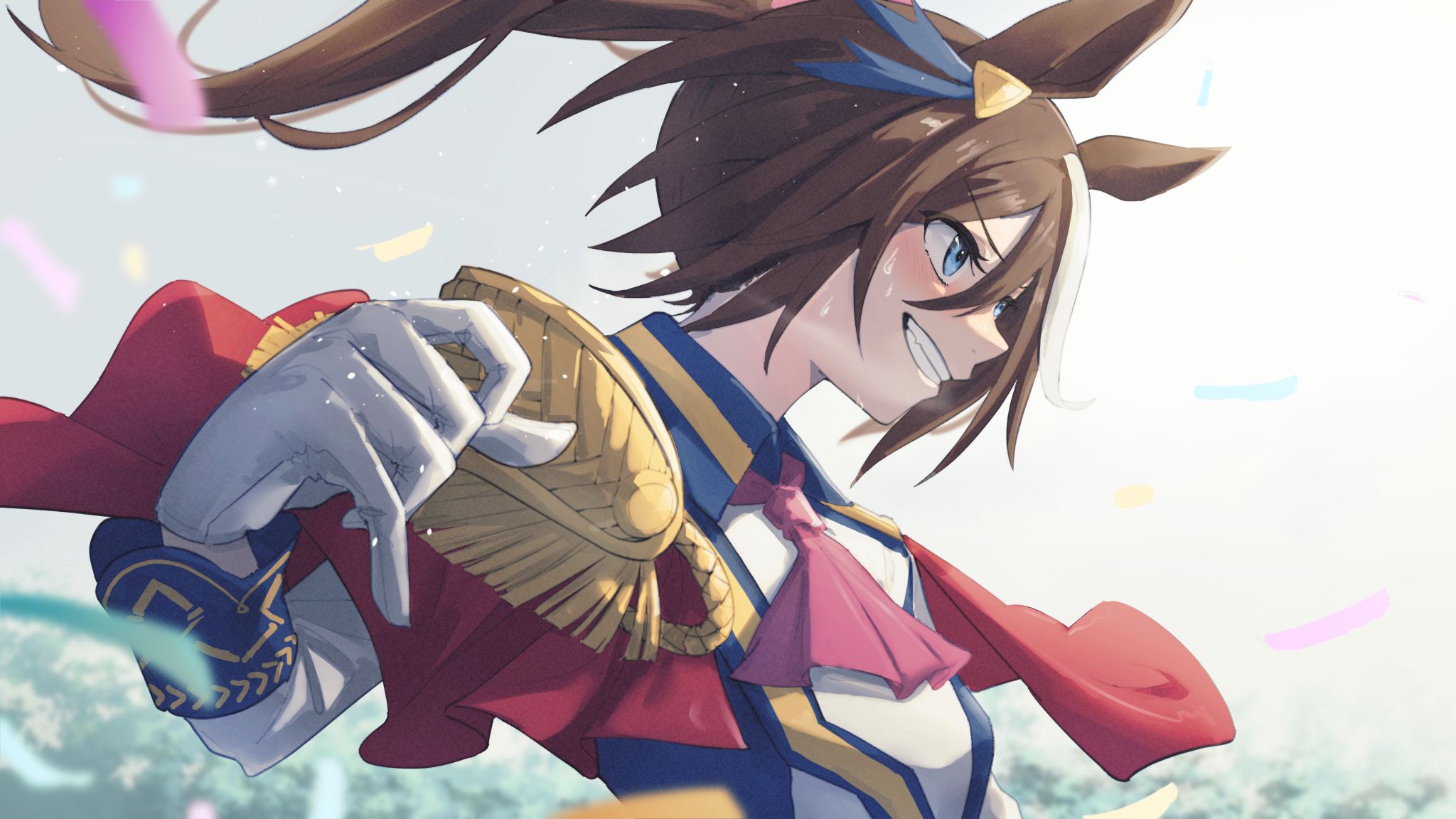 2048x1152 Download Tokai Teio Anime Uma Musume: Pretty Derby HD Wallpaper