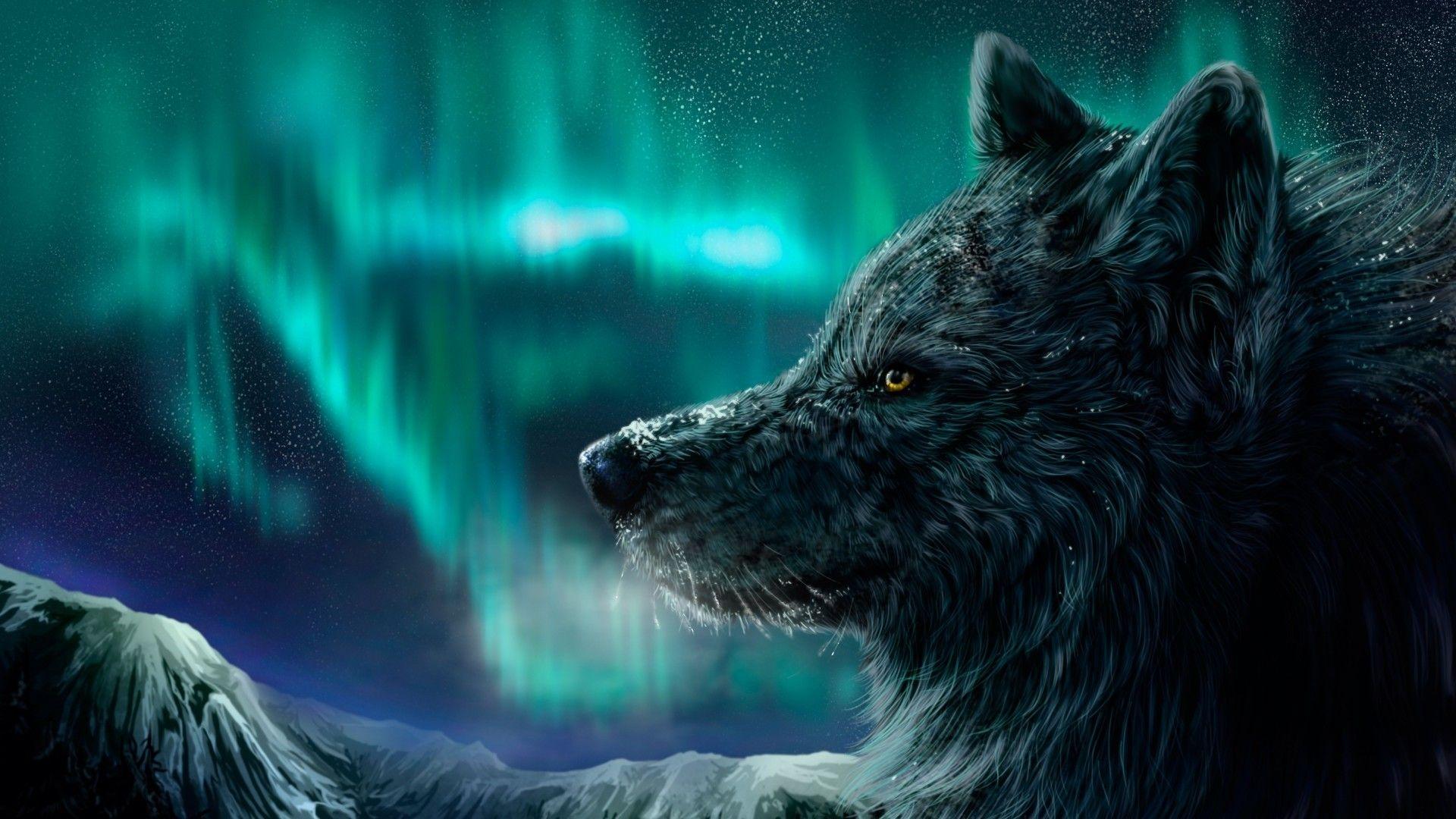 1920x1080 Anime Wolf Wallpaper