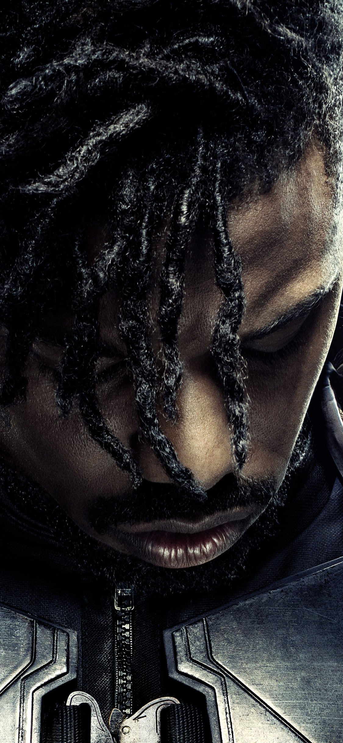 1125x2436 Phone wallpaper: Movie, Black Panther, Michael B Jordan, Erik Killmonger 1293351