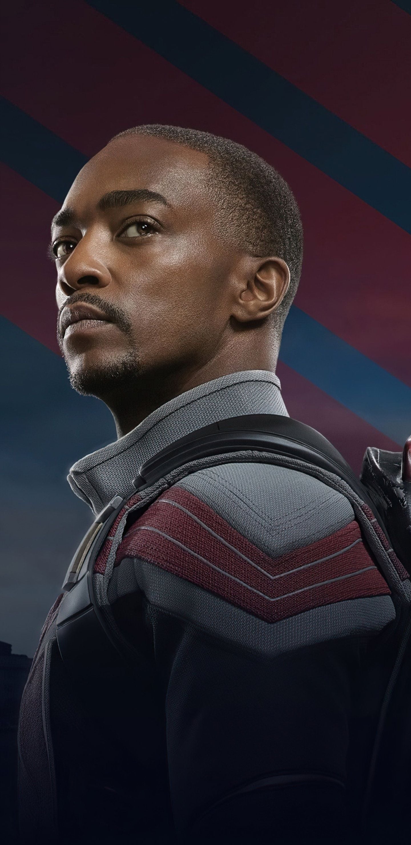 1440x2960 Anthony Mackie Wallpaper
