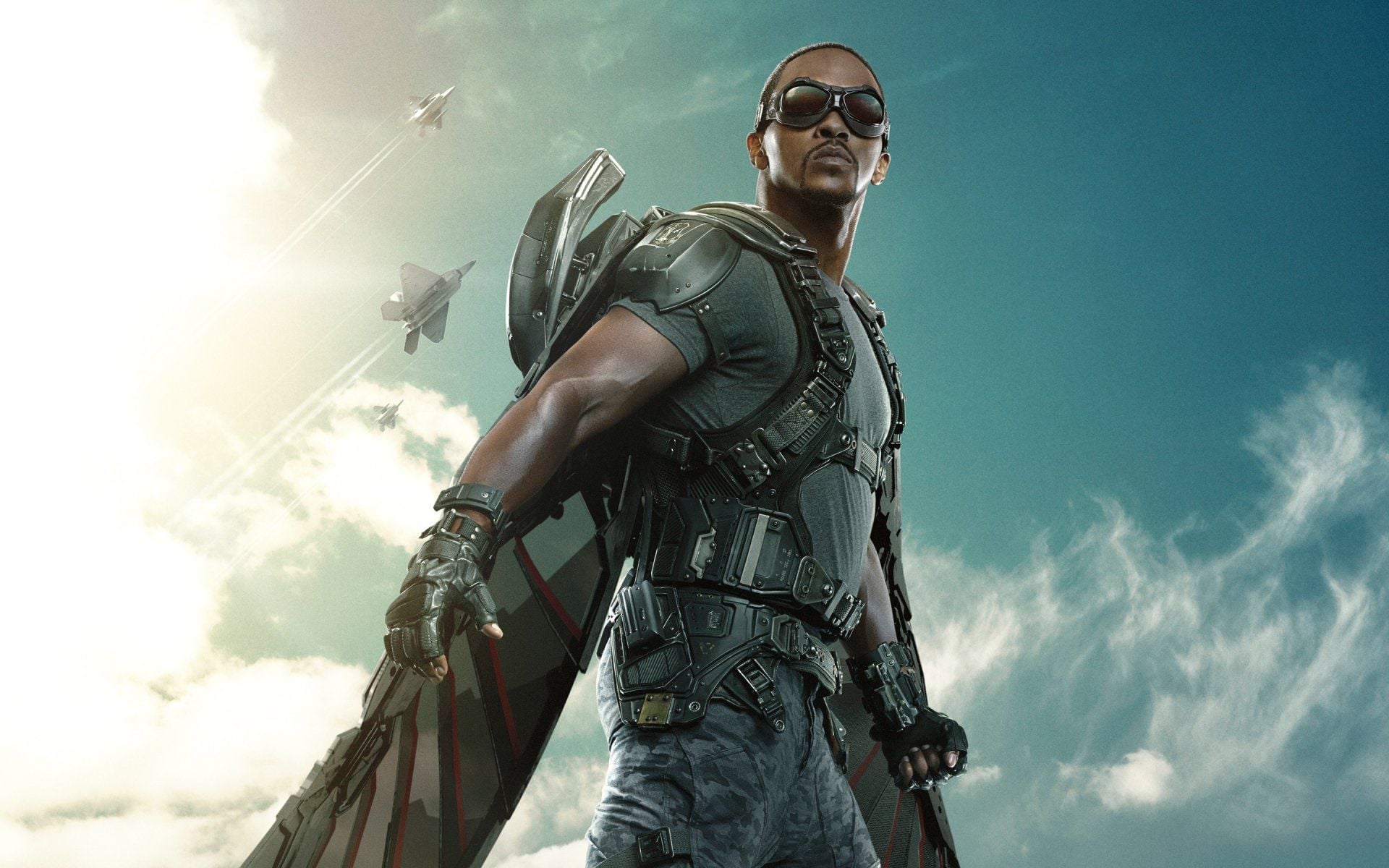 1920x1200 Falcon HD Wallpaper: Anthony Mackie in Captain America: The Winter Soldier