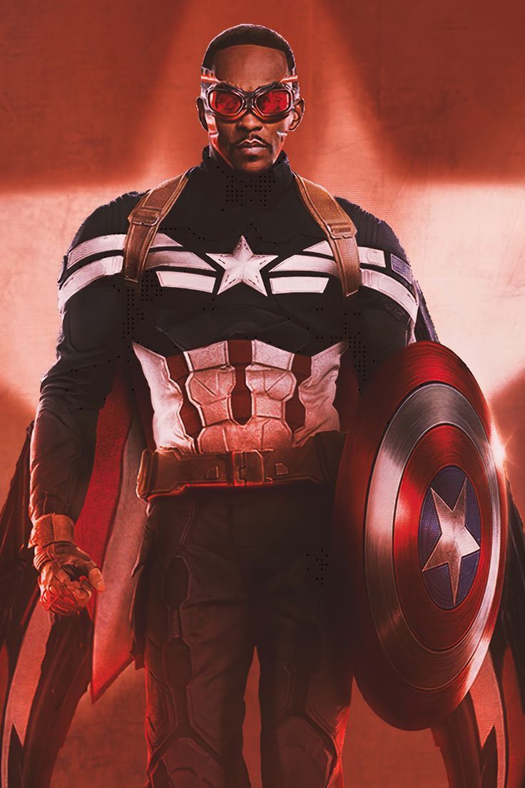 736x1104 The Falcon, Captain America, Anthony Mackie, Wallpaper, marvel