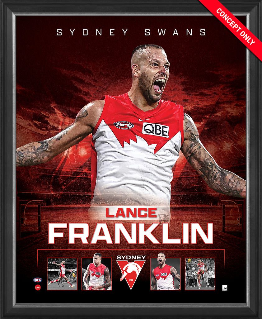 842x1024 Lance Franklin Sydney Swans 1000 Goals Official Licensed AFL Print Fra