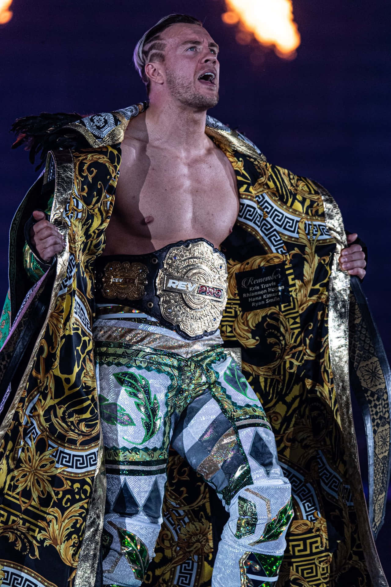 1280x1920 Download Will Ospreay Making a Stage Entrance Wallpaper