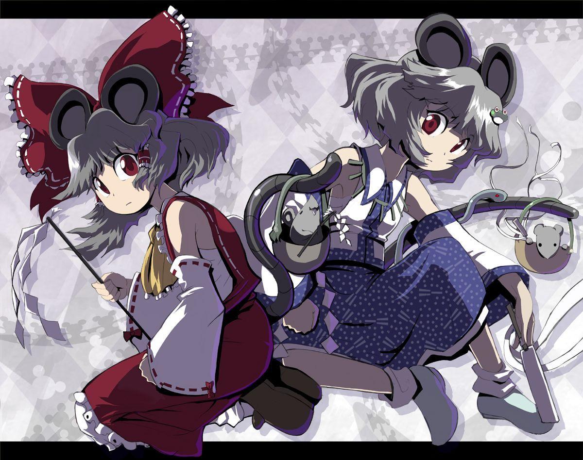1200x948 animal animal ears bow cosplay gray hair japanese clothes miko