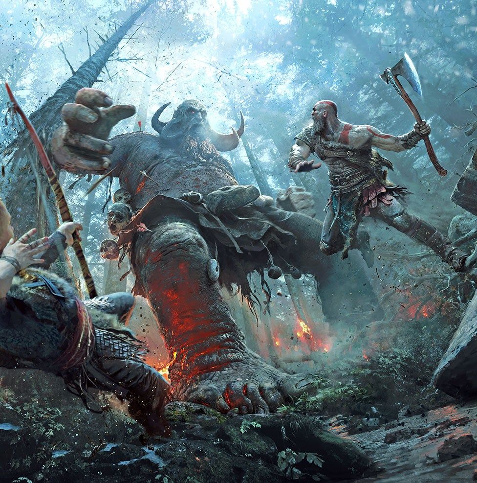 976x987 God of War's violent world comes to life in these stunning art prints