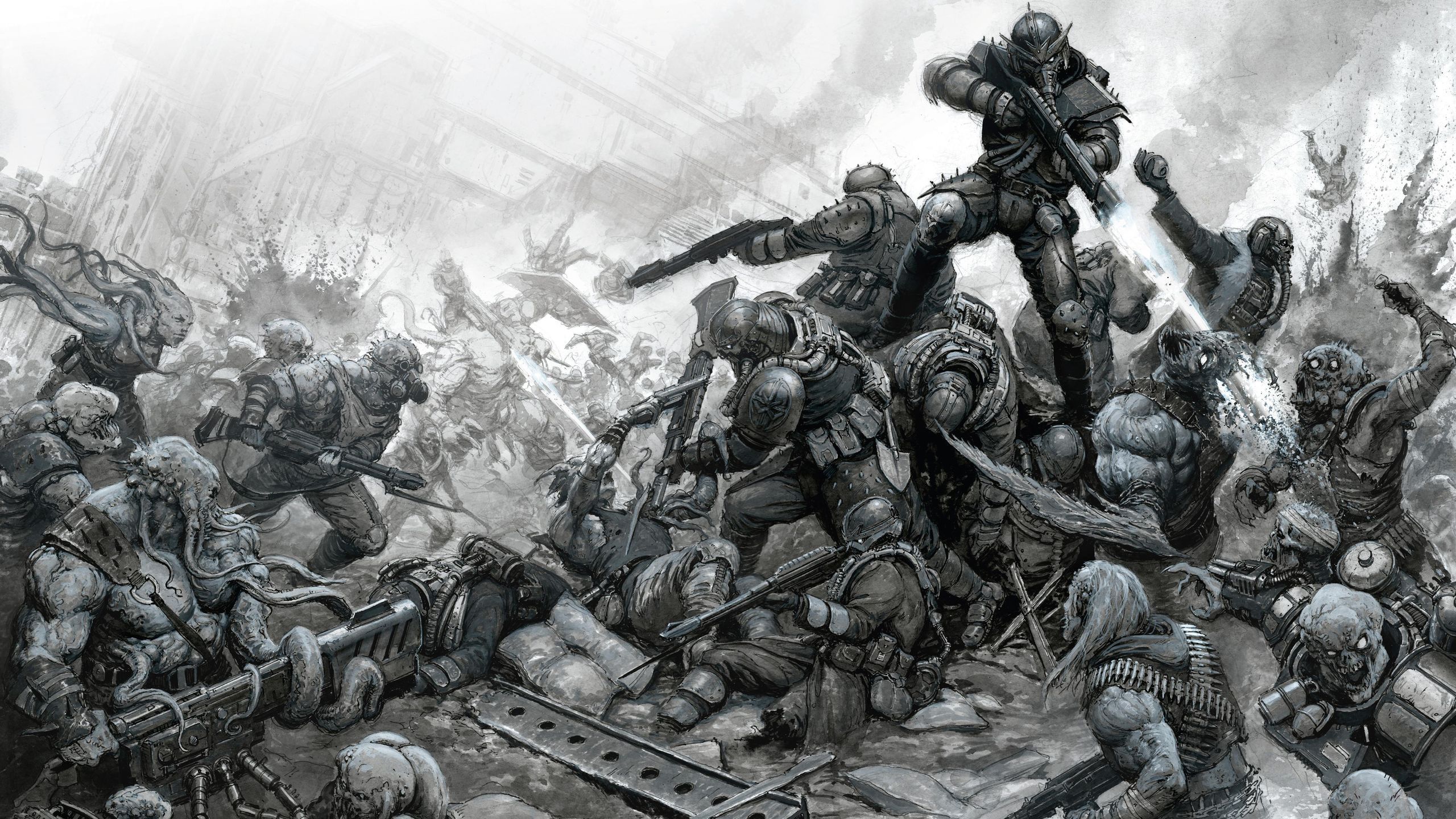 2560x1440 How to paint epic Warhammer battles in traditional pen and ink