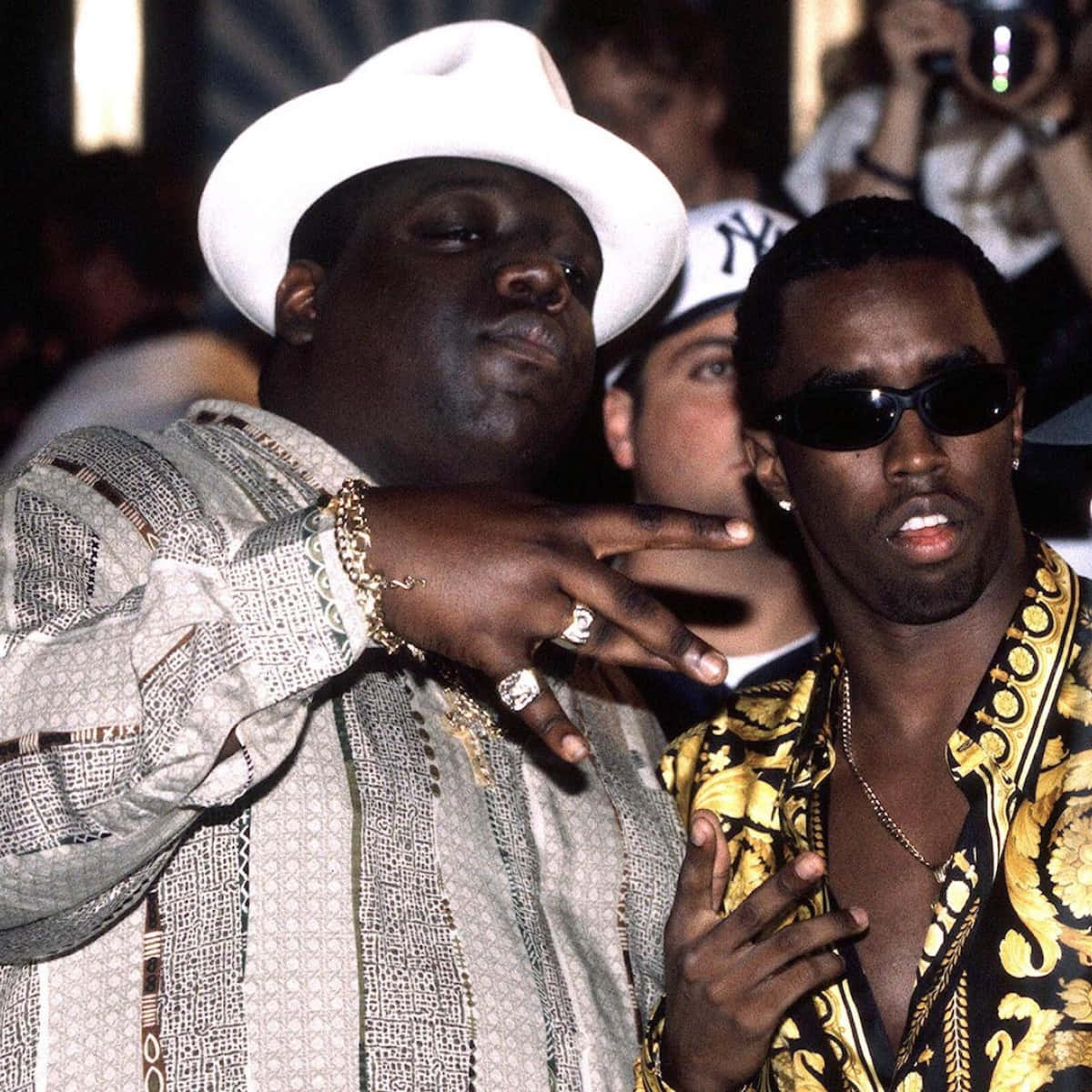 1200x1200 Download The Notorious Big With Sean Diddy Combs Wallpaper
