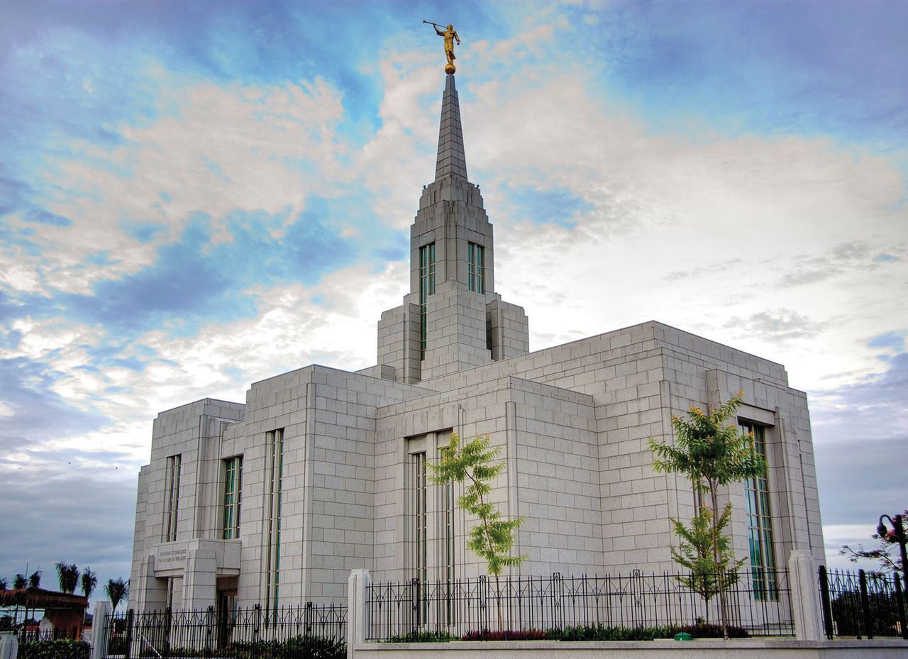 1280x929 The Cebu City Philippines Temple in the Evening