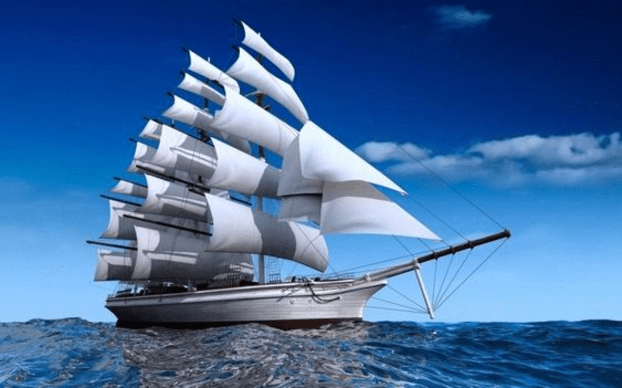 1280x800 White sailboat wallpaper Web Store