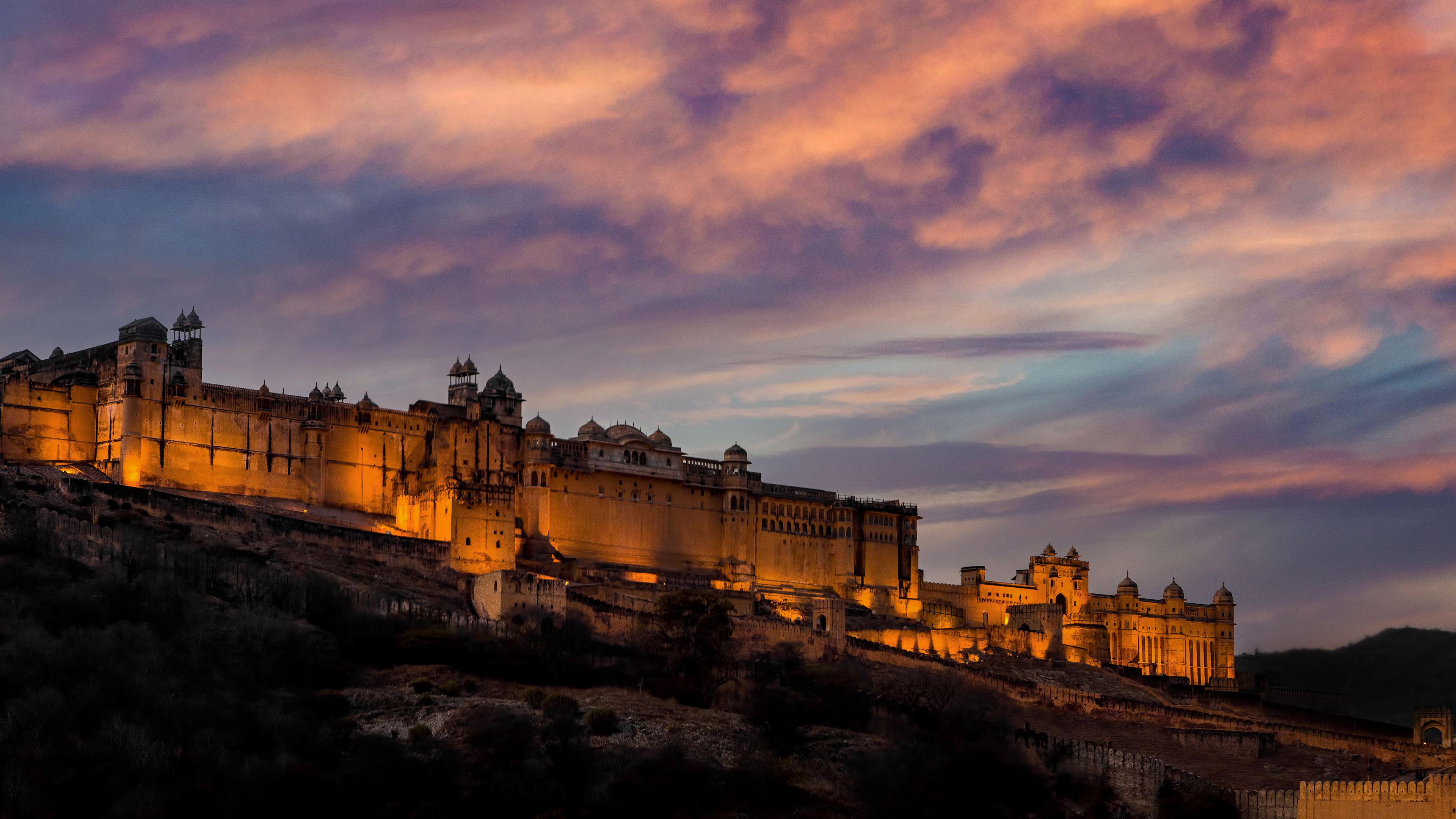 3840x2160 Bing HD Wallpaper Mar 2024: Amber Fort, Jaipur Wallpaper Gallery