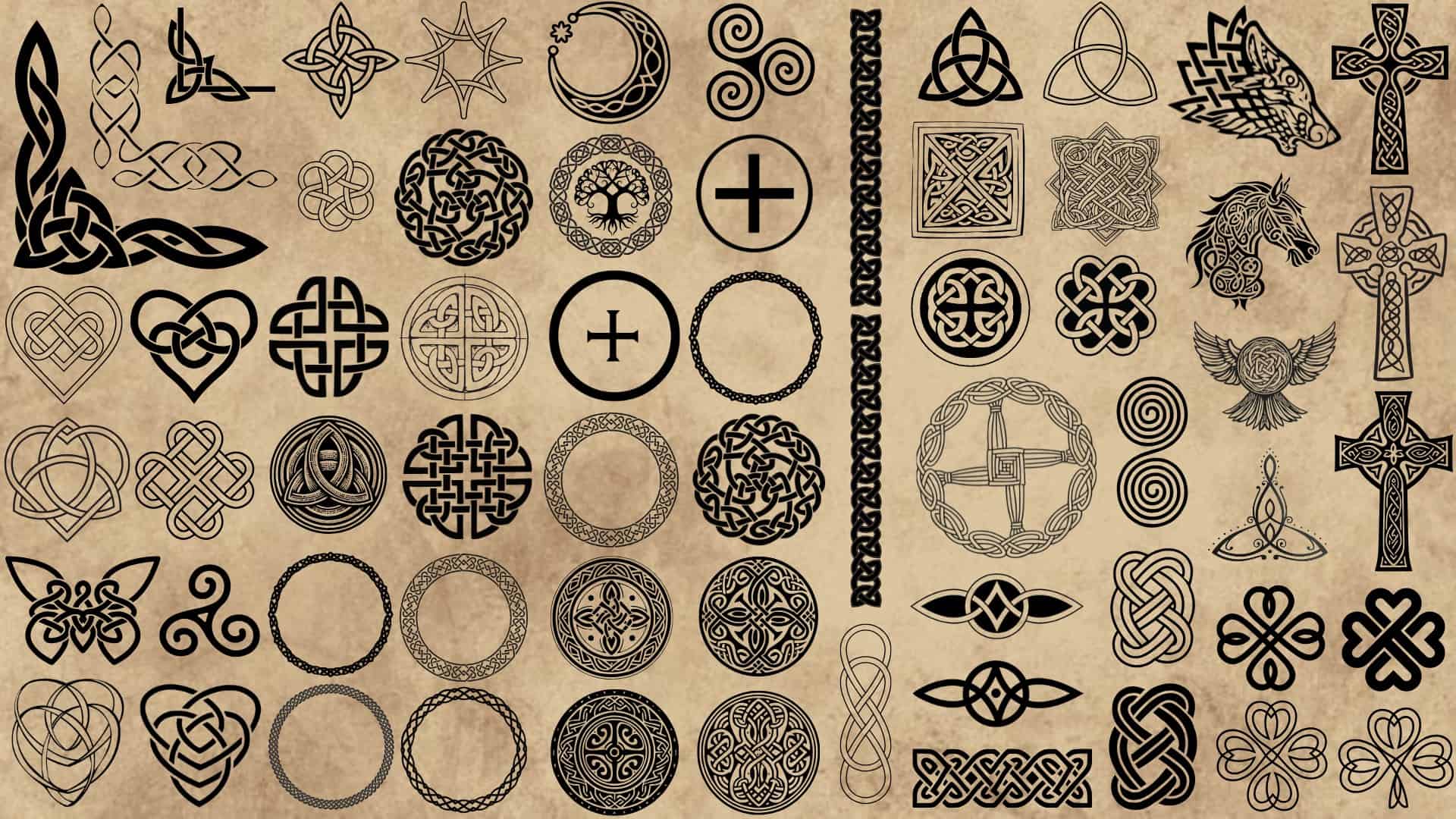 1920x1080 Celtic Symbols and Celtic Knots