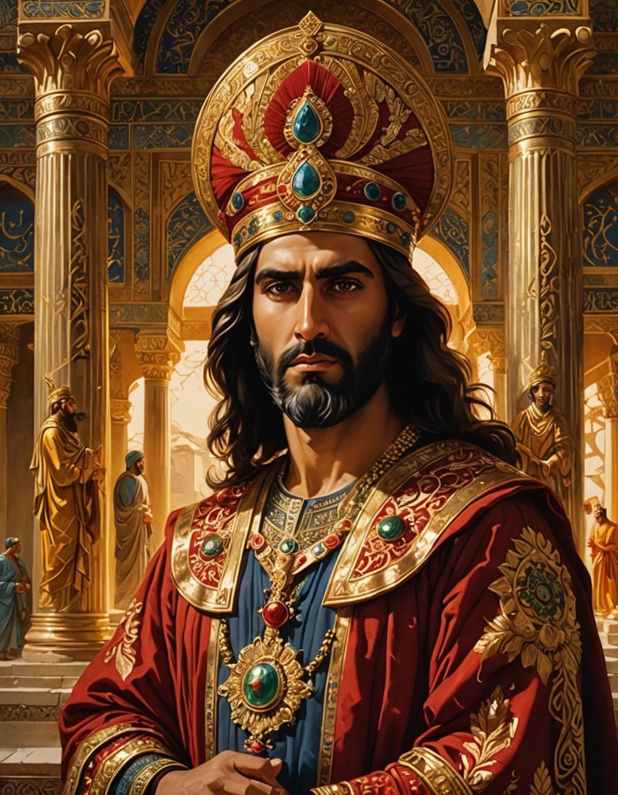 896x1152 Darius the Great in Imperial Persian Temple