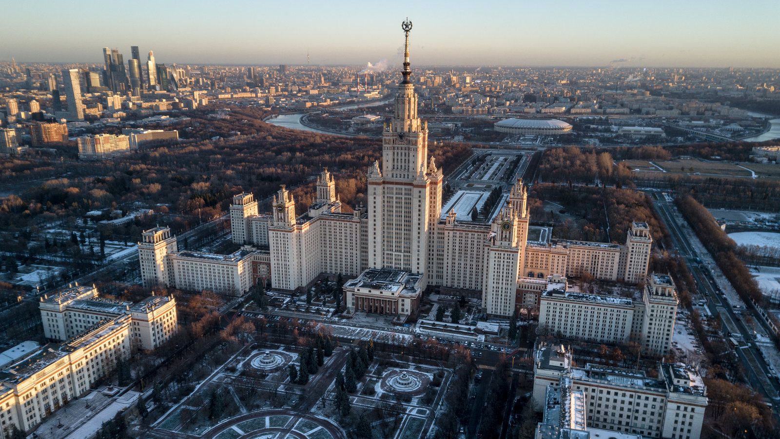 1600x900 Stalin's Soaring Moscow Towers Sorely Need Body Work