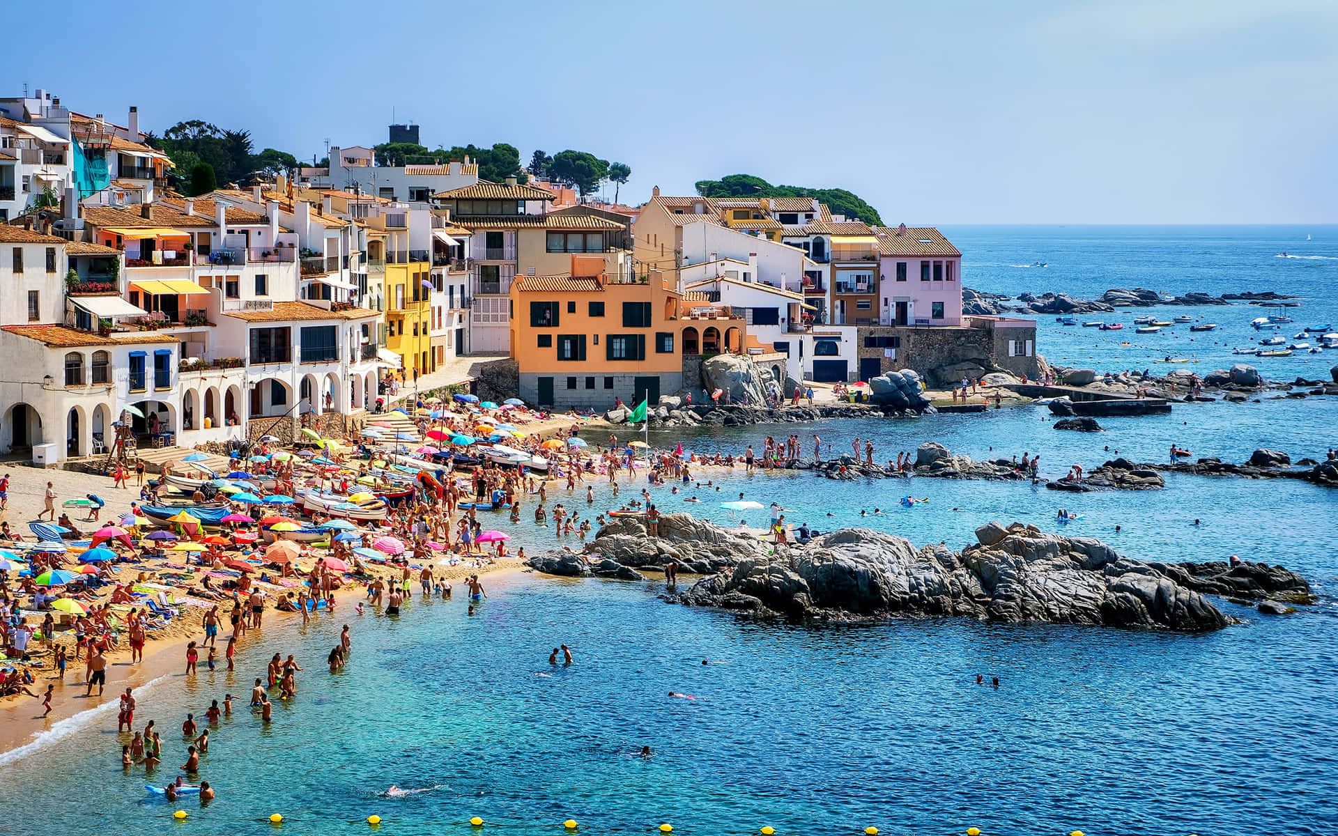 1920x1200 Download Spanish Coastal Town Summer Vibes Wallpaper