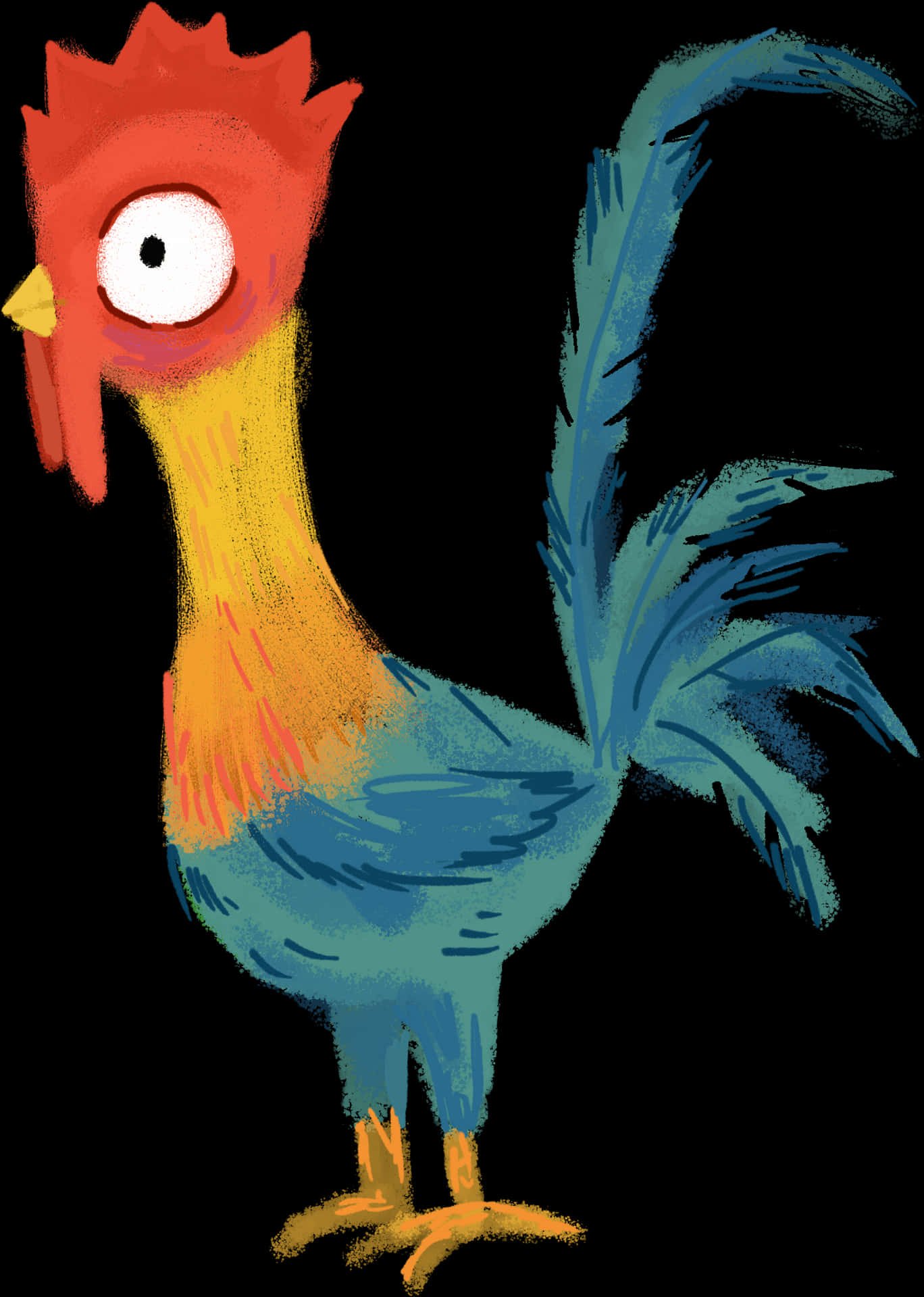 1368x1920 Download Moana Animated Rooster Heihei