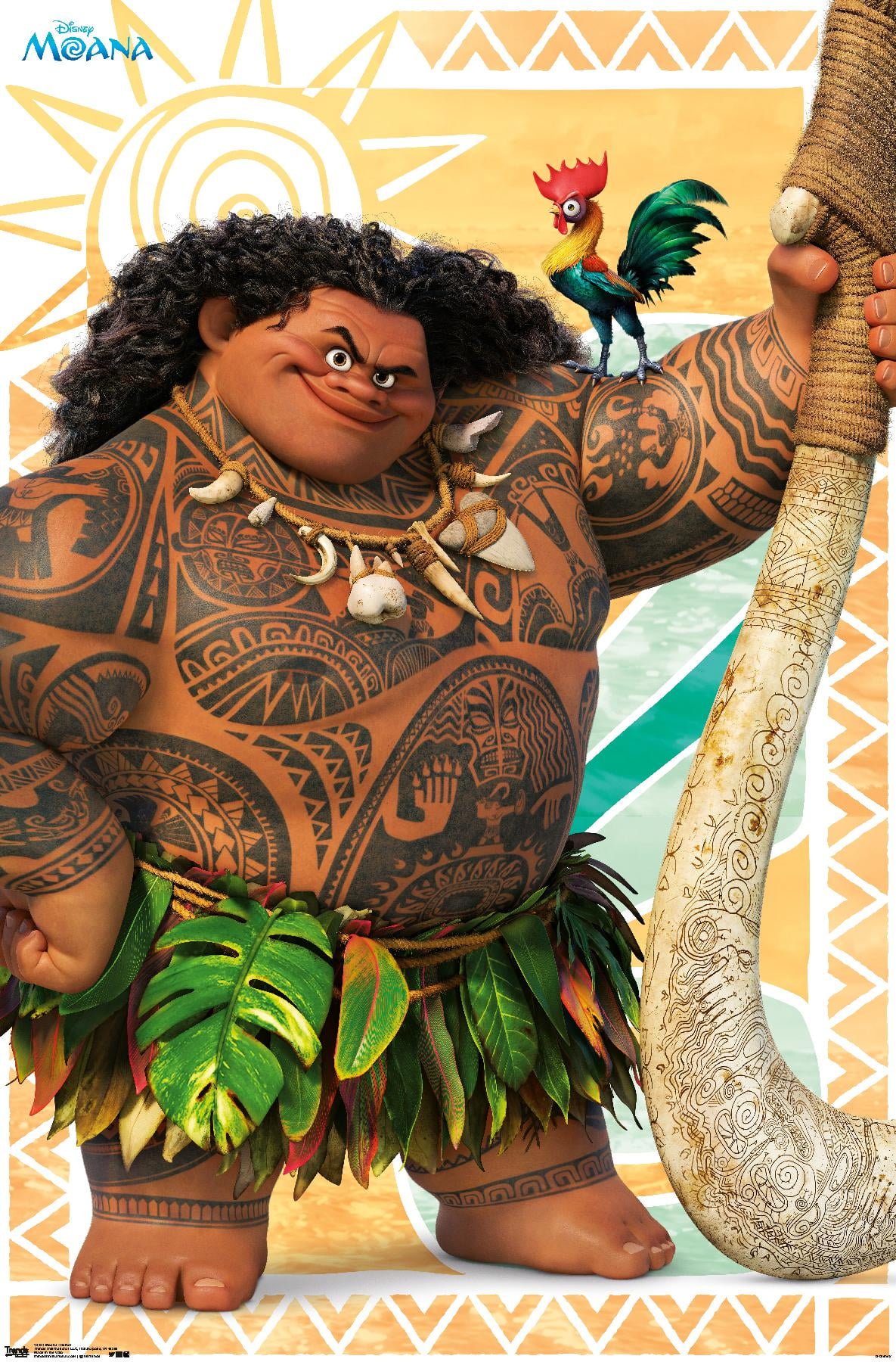 1185x1800 Disney Moana Wall Poster, 22.375 x 34
