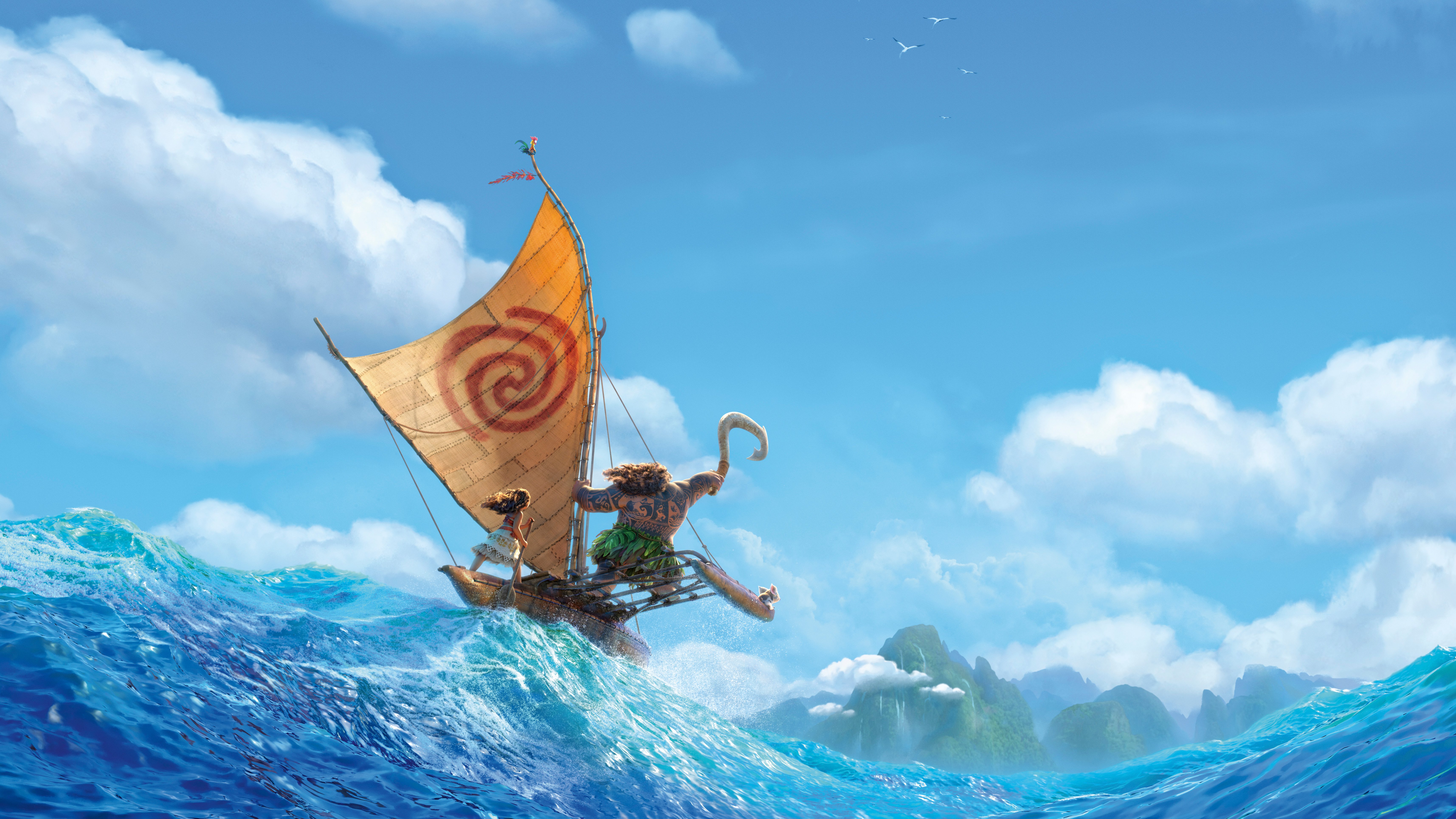 6858x3858 Free Heihei (Moana) 4K Wallpaper & Desktop HD Background for PC