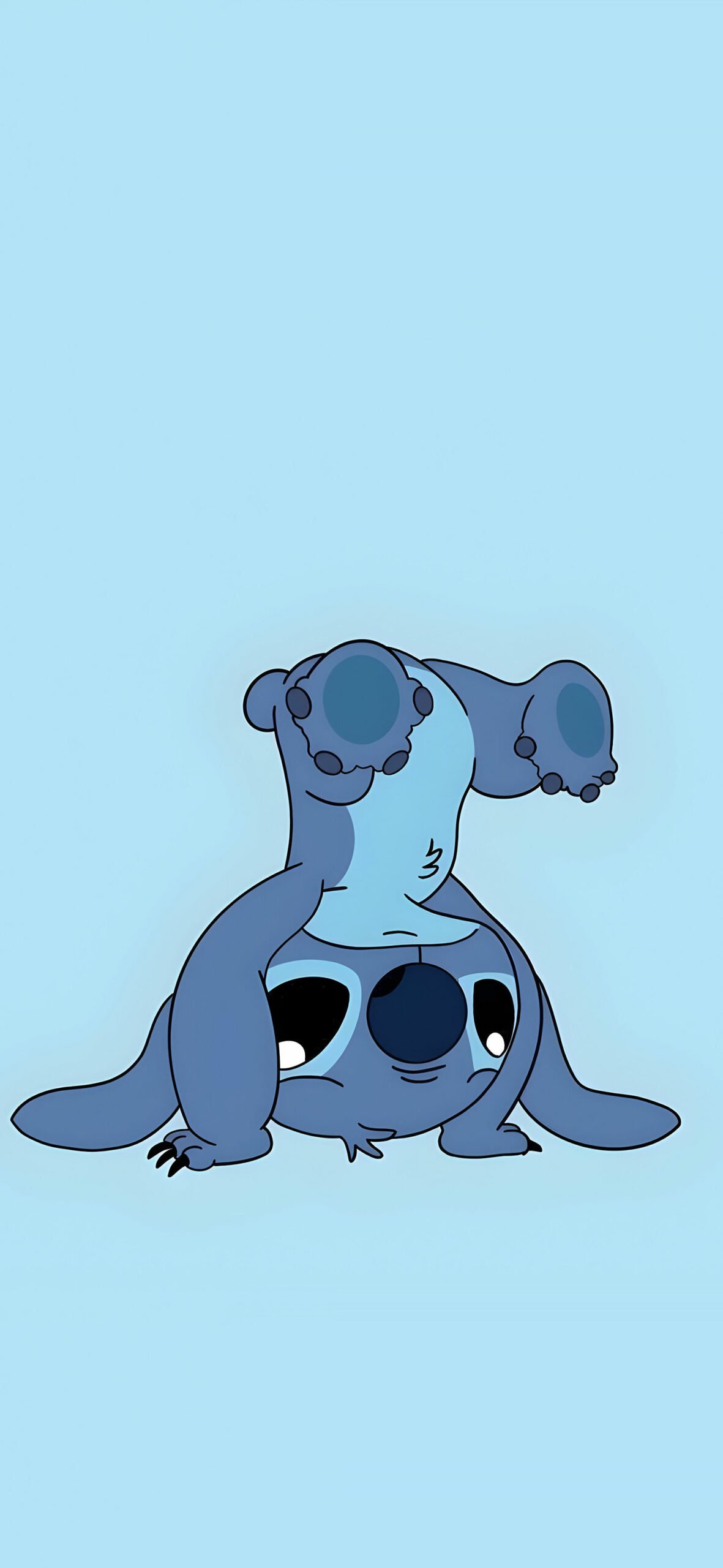 1181x2560 Lilo and Stitch Stitch Standing on His Head Wallpaper