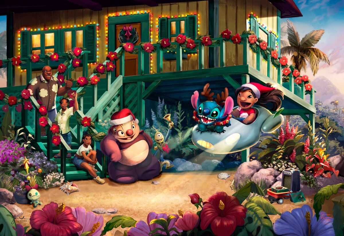 1200x824 Disney Lilo and Stitch Aloha Christmas