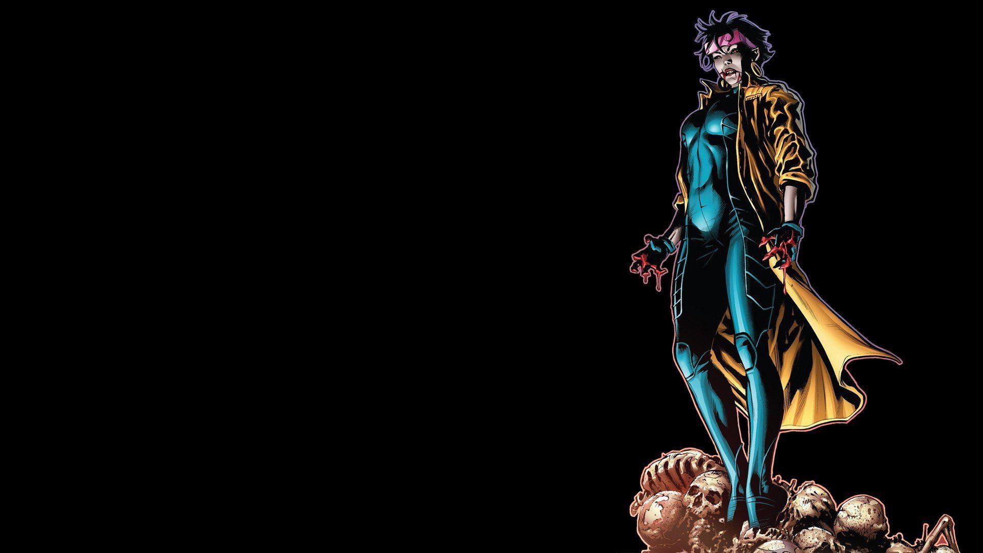 1920x1080 Comics vampires Marvel Comics Jubilee black background wallpaper
