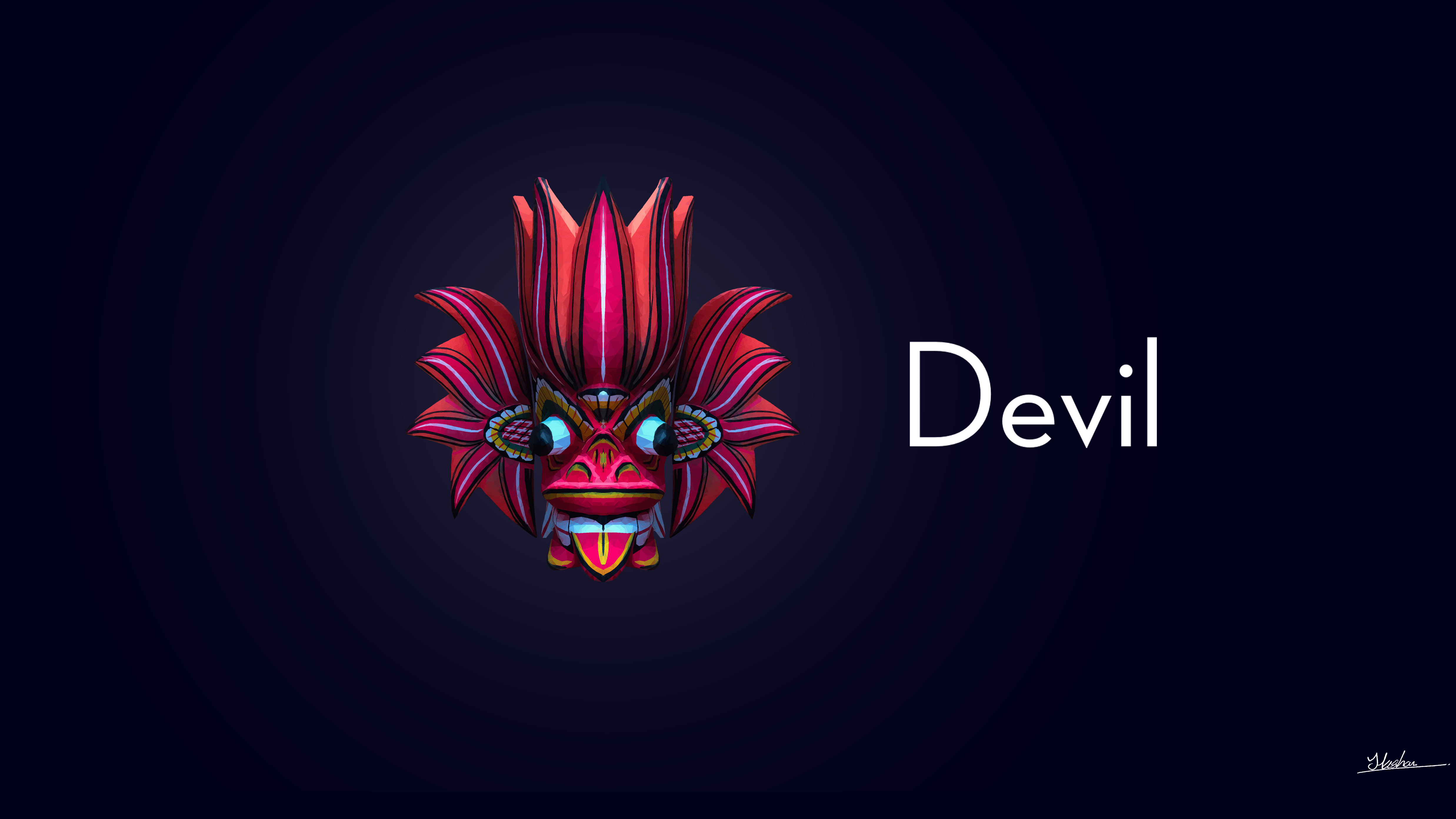 4950x2784 4950x2784 Cultural, Devil, Mask, Sri Lanka. Alpha Coders