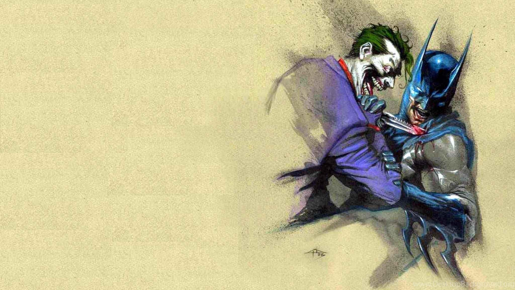 2048x1152 Batman Comic Joker Wallpaper HD Desktop Background