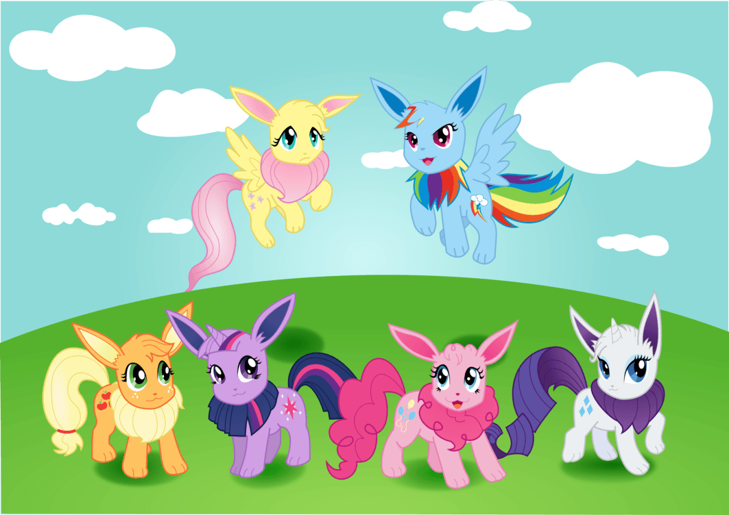1063x752 Pony Eevee Background