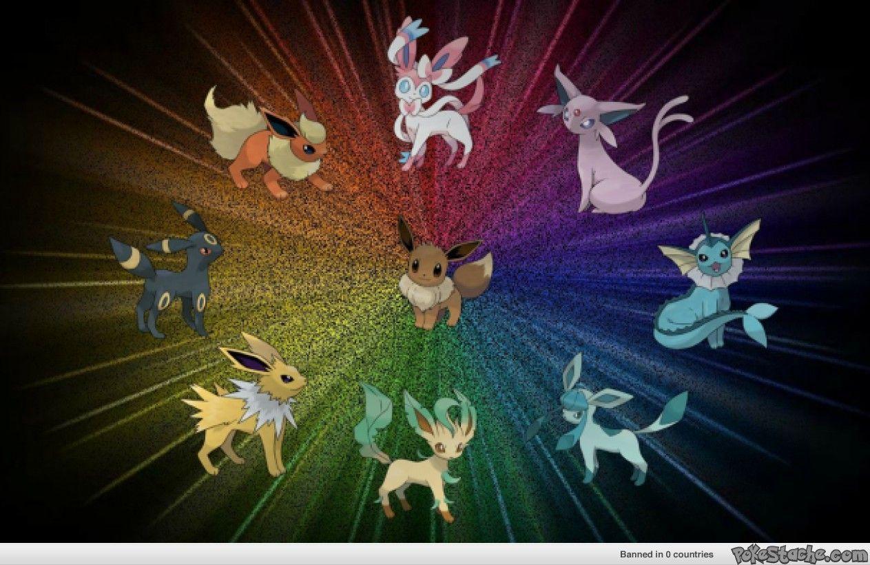 1263x820 Pokemon Eevee Background Free Download