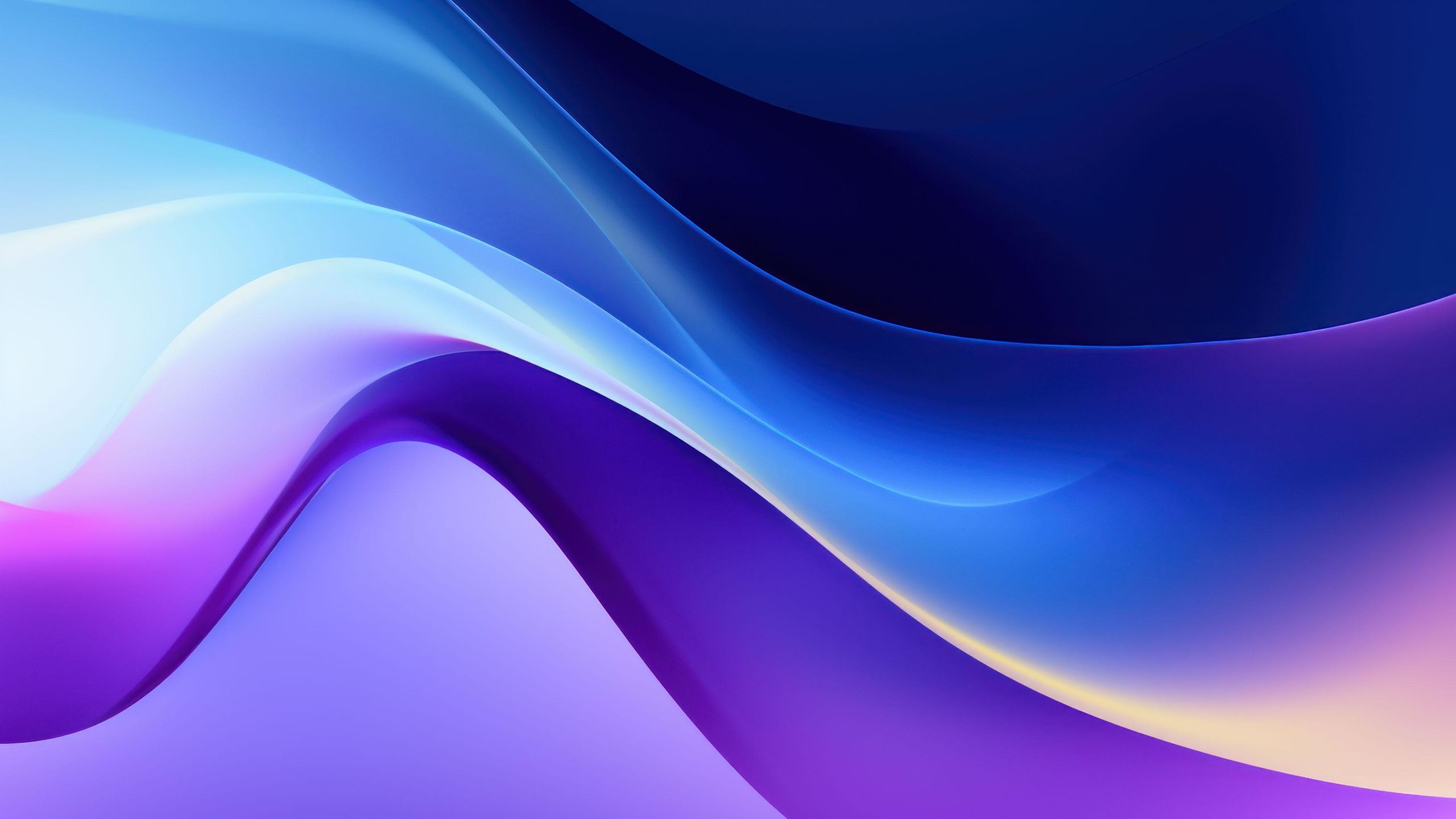 2560x1440 Blue abstract Wallpaper 4K, Waves
