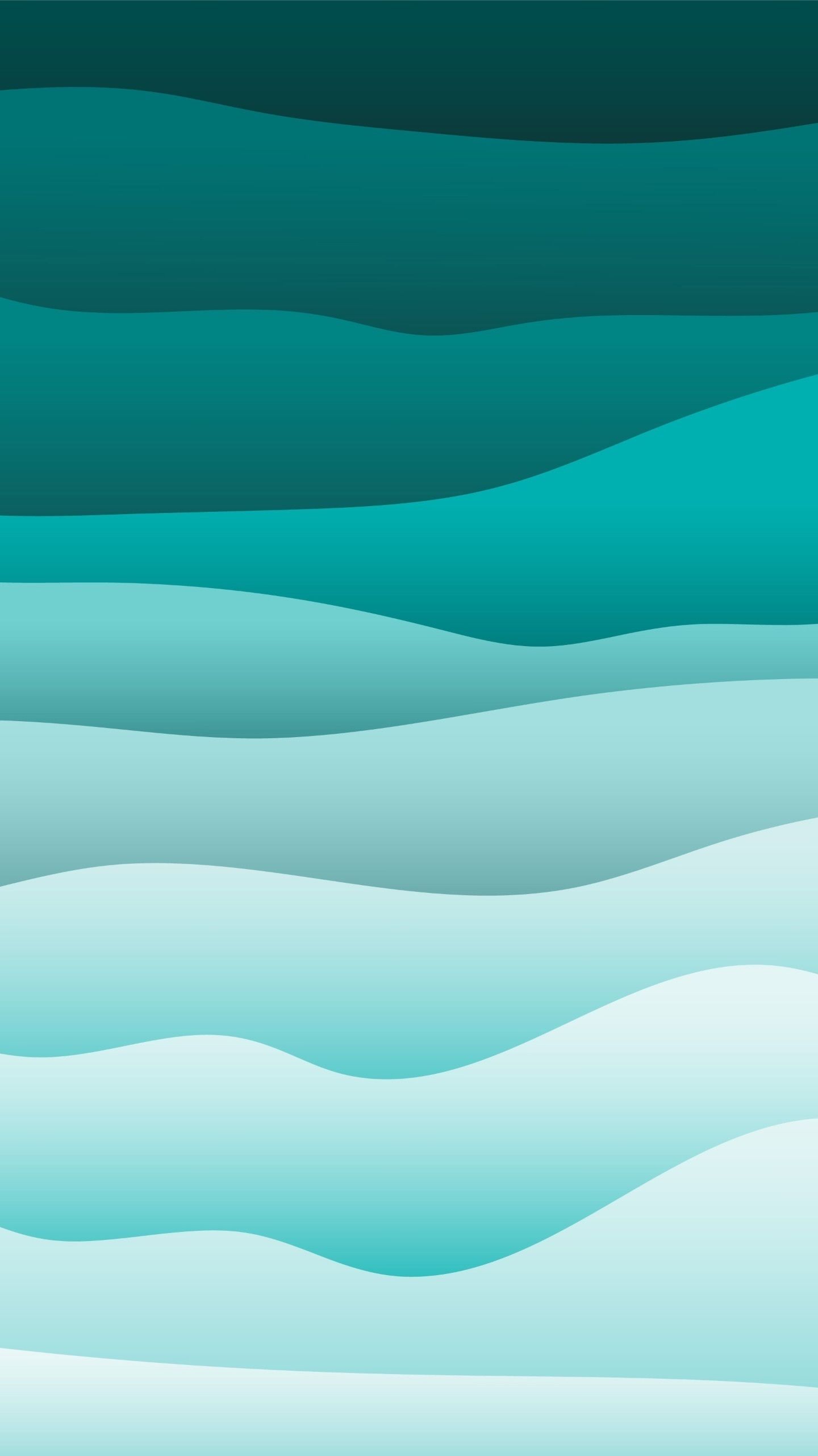 1440x2560 Turquoise Wavy Waves Abstract