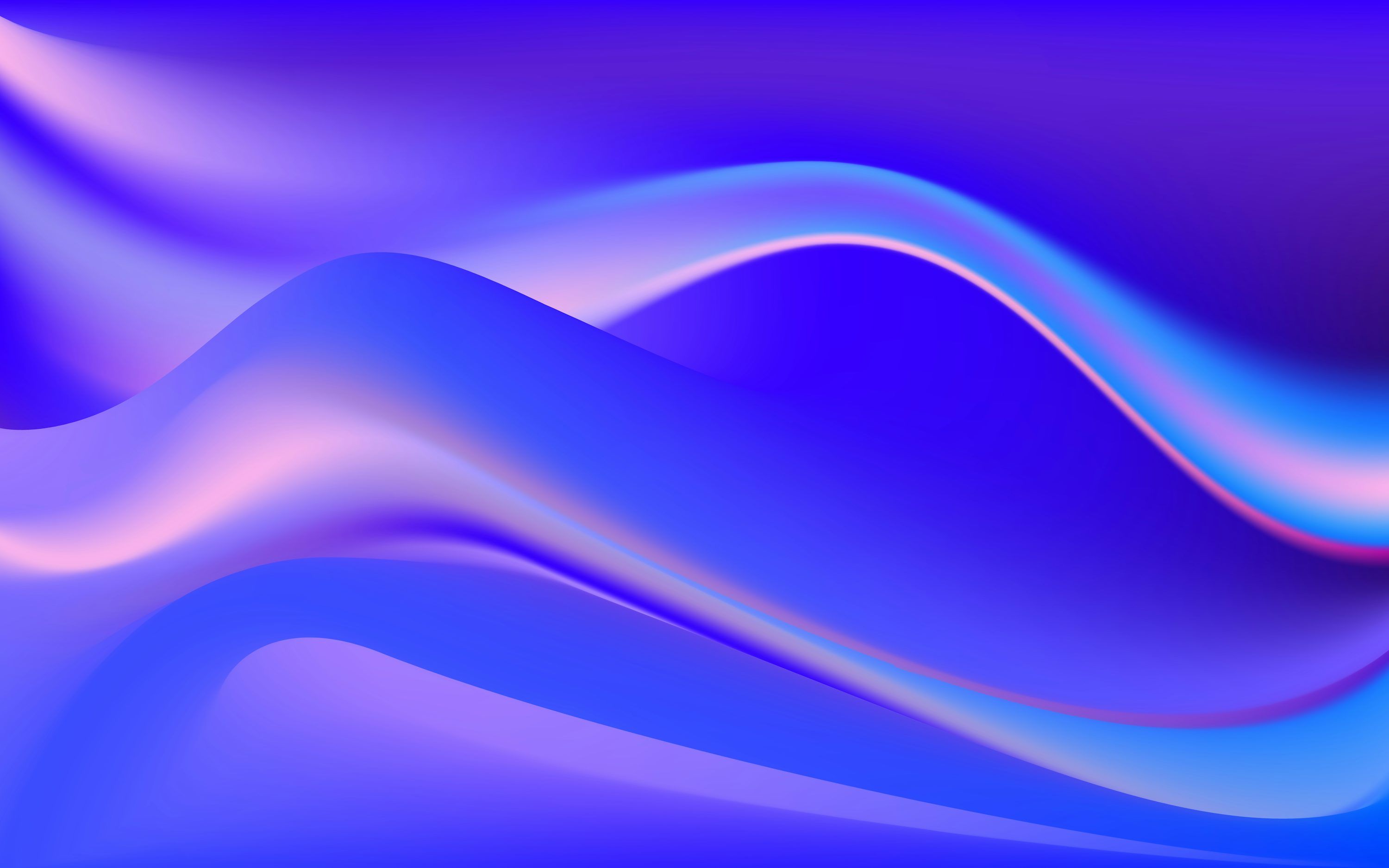 3000x1875 Abstract flowing blue and pink liquid waves photo