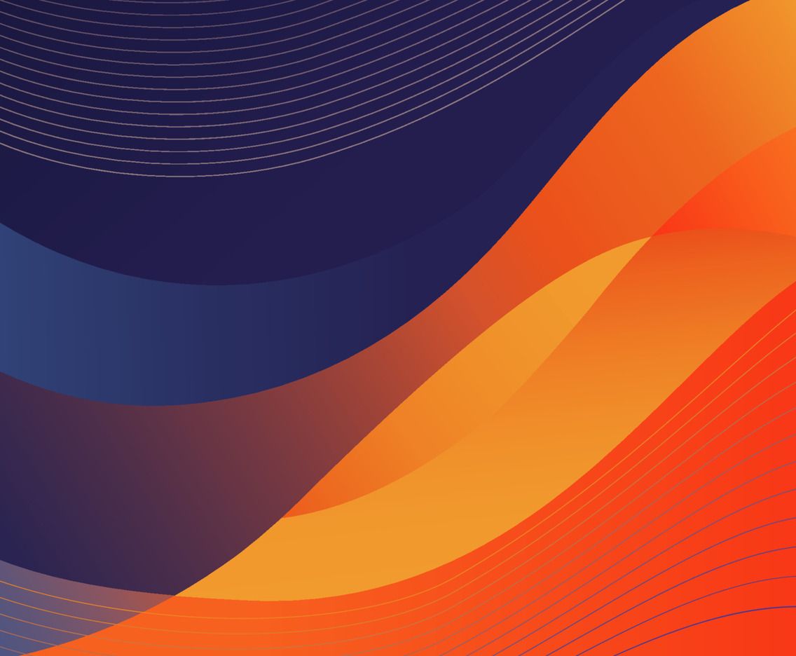 1136x936 Blue and Orange Abstract Wave Background