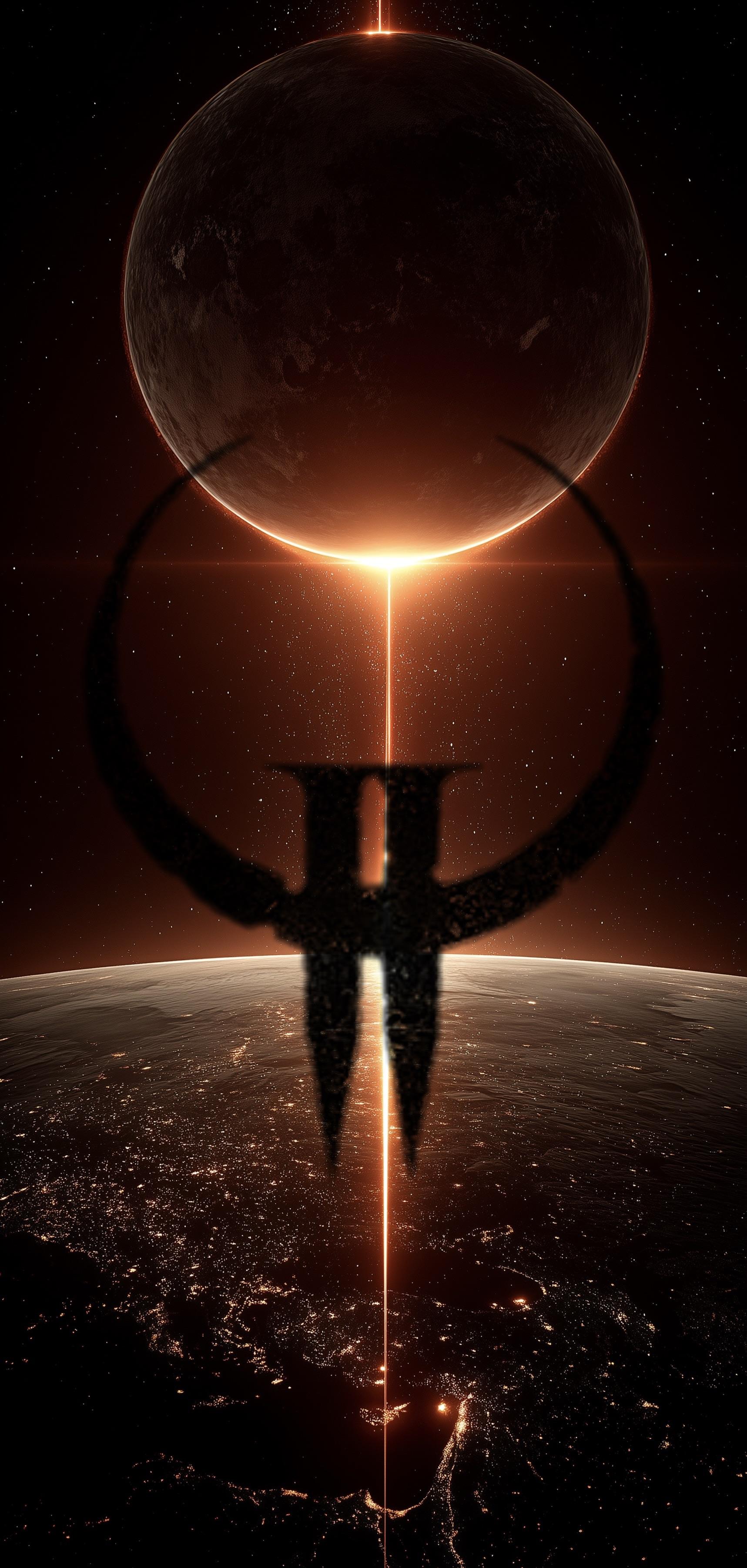 1717x3604 As requested, I made a few Quake II mobile wallpaper