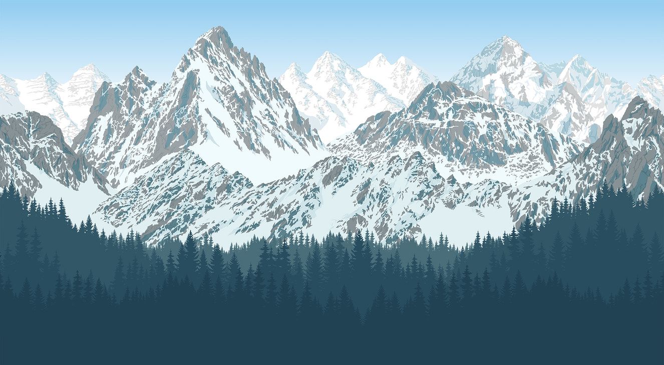 1326x729 Mountain Wallpaper Wall Murals for Space