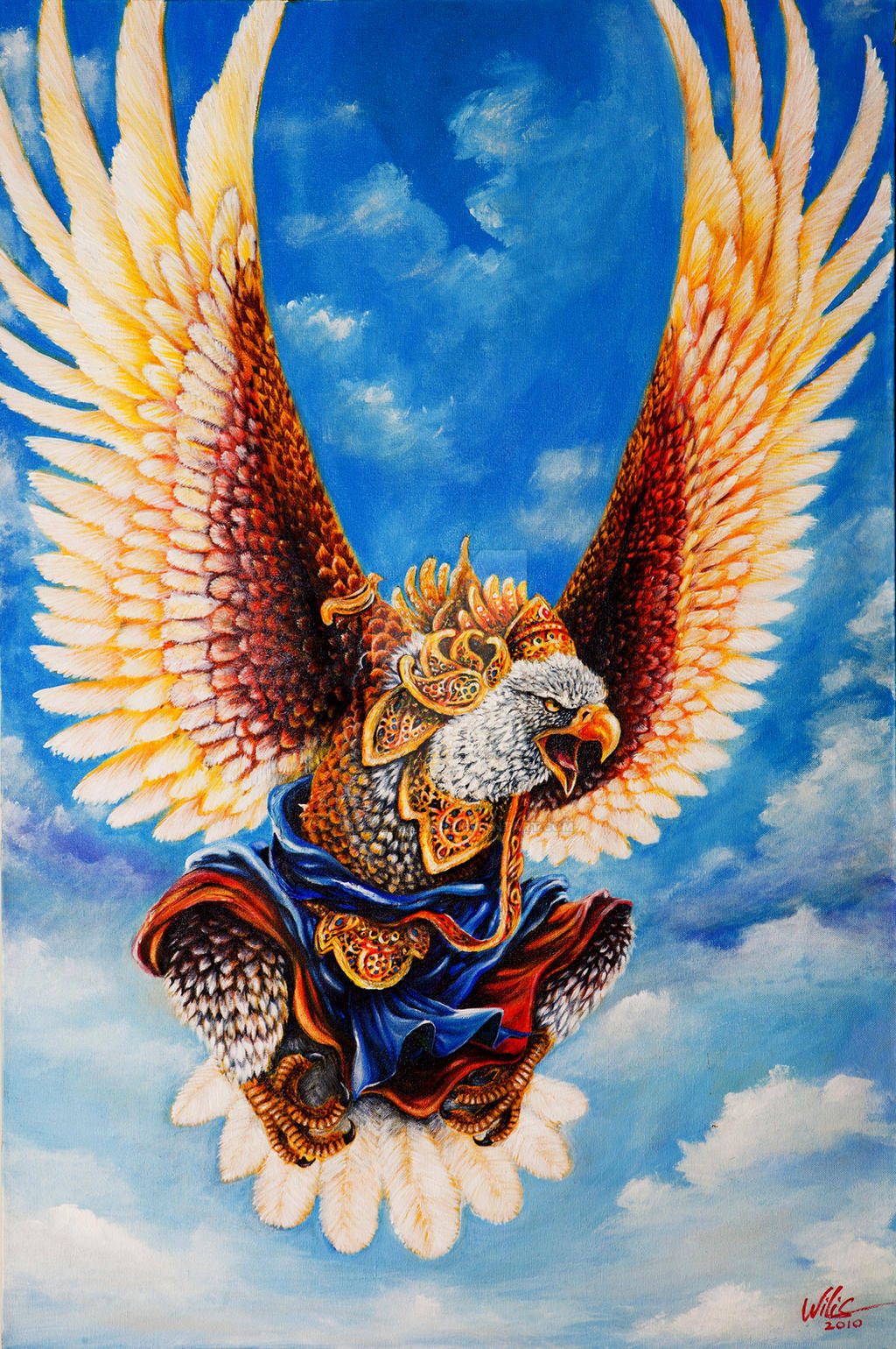 1024x1540 Download Fully Equipped Lord Garuda Wallpaper