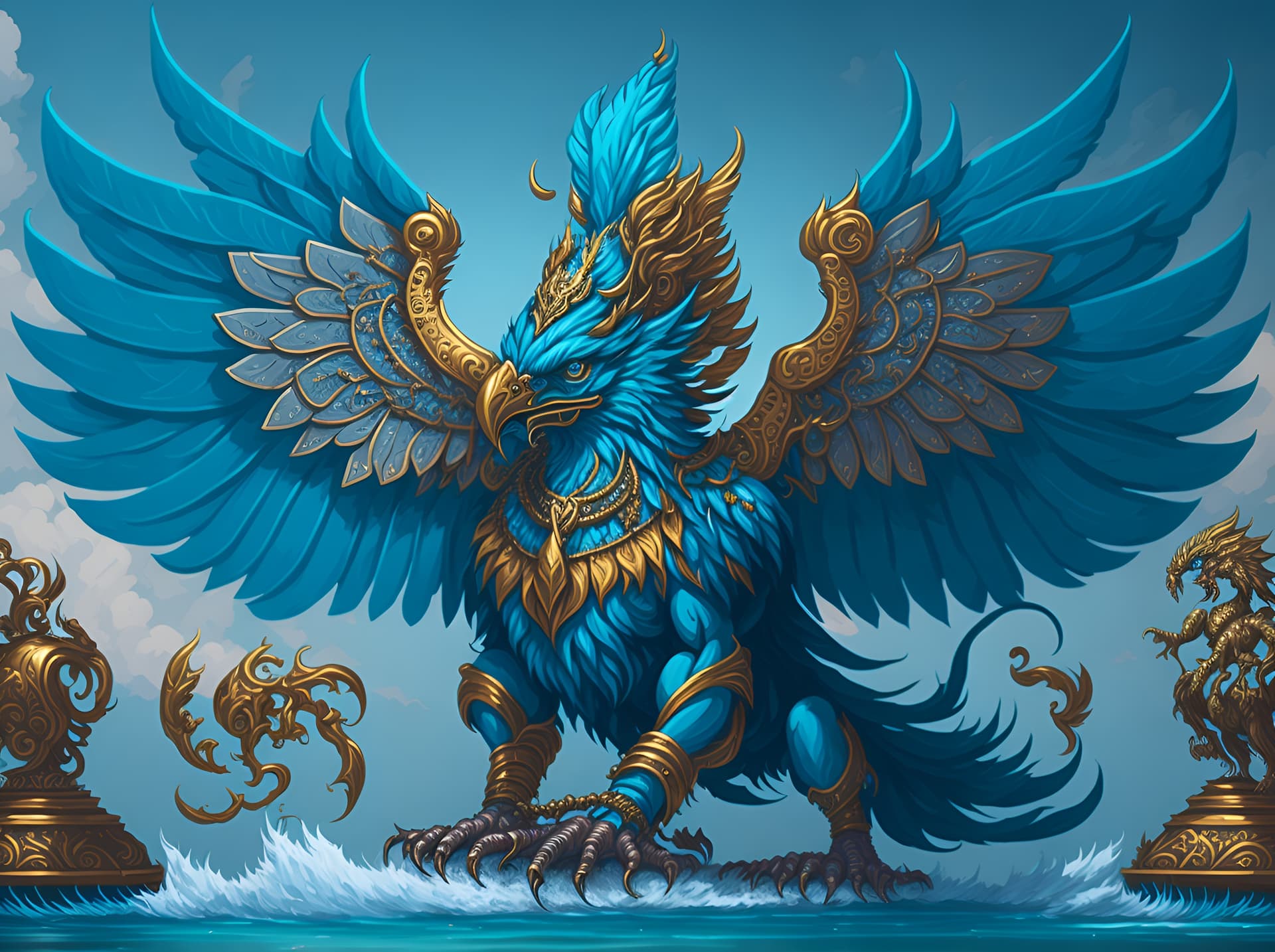 1920x1434 Post Your AI Generated Garuda Wallpaper And Art (from Midjourney, Wombo, Leonardo, Etc.) Linux Forum