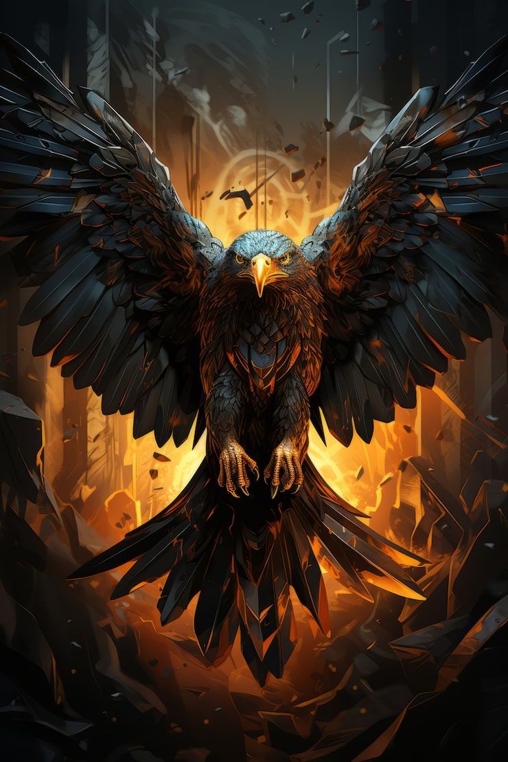 740x1110 Garuda with dark background Image