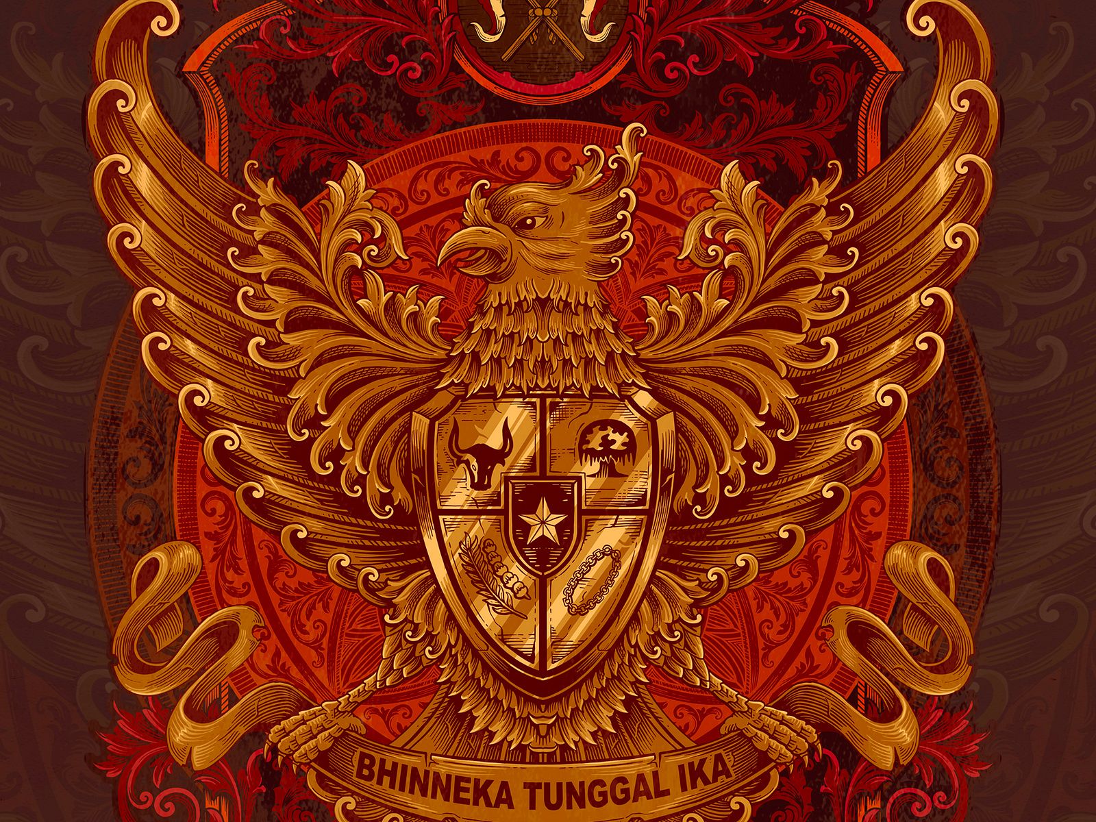 1600x1200 Garuda Pancasila Artwork by ganeero art on Dribbble