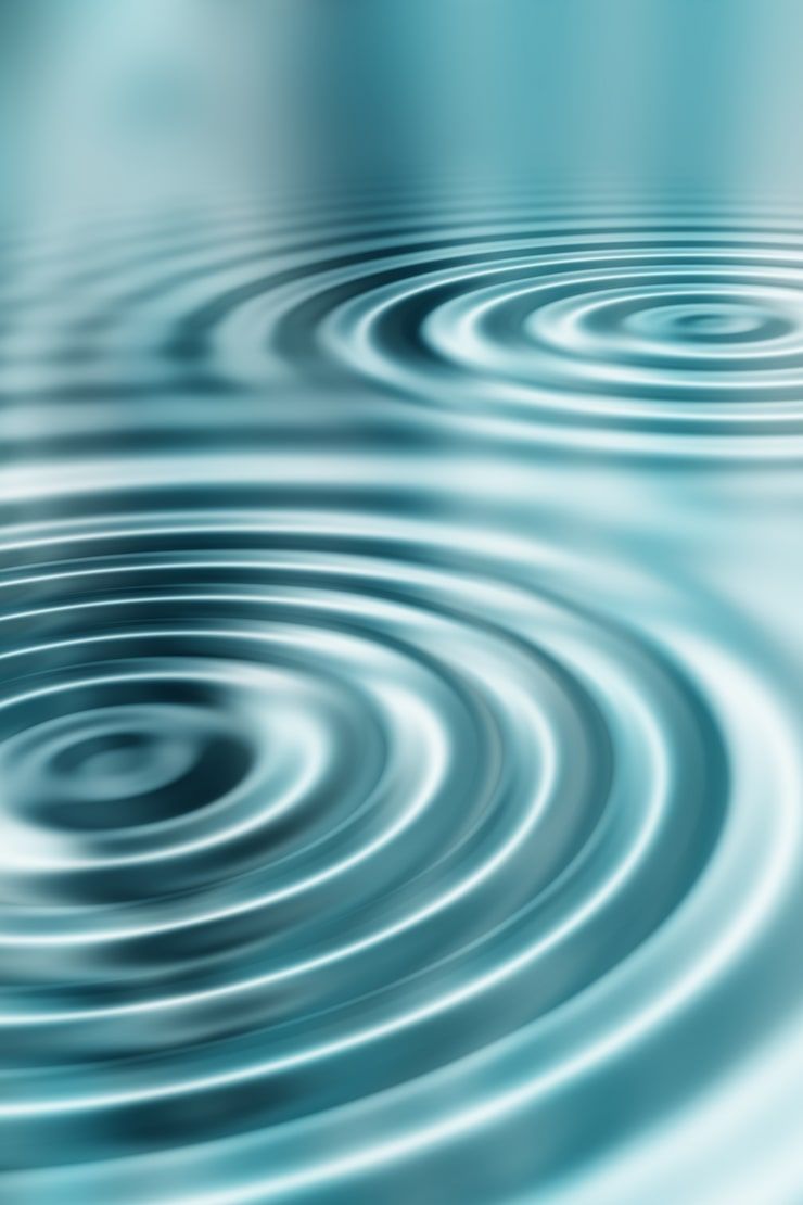 740x1110 Water ripple mobile wallpaper Image