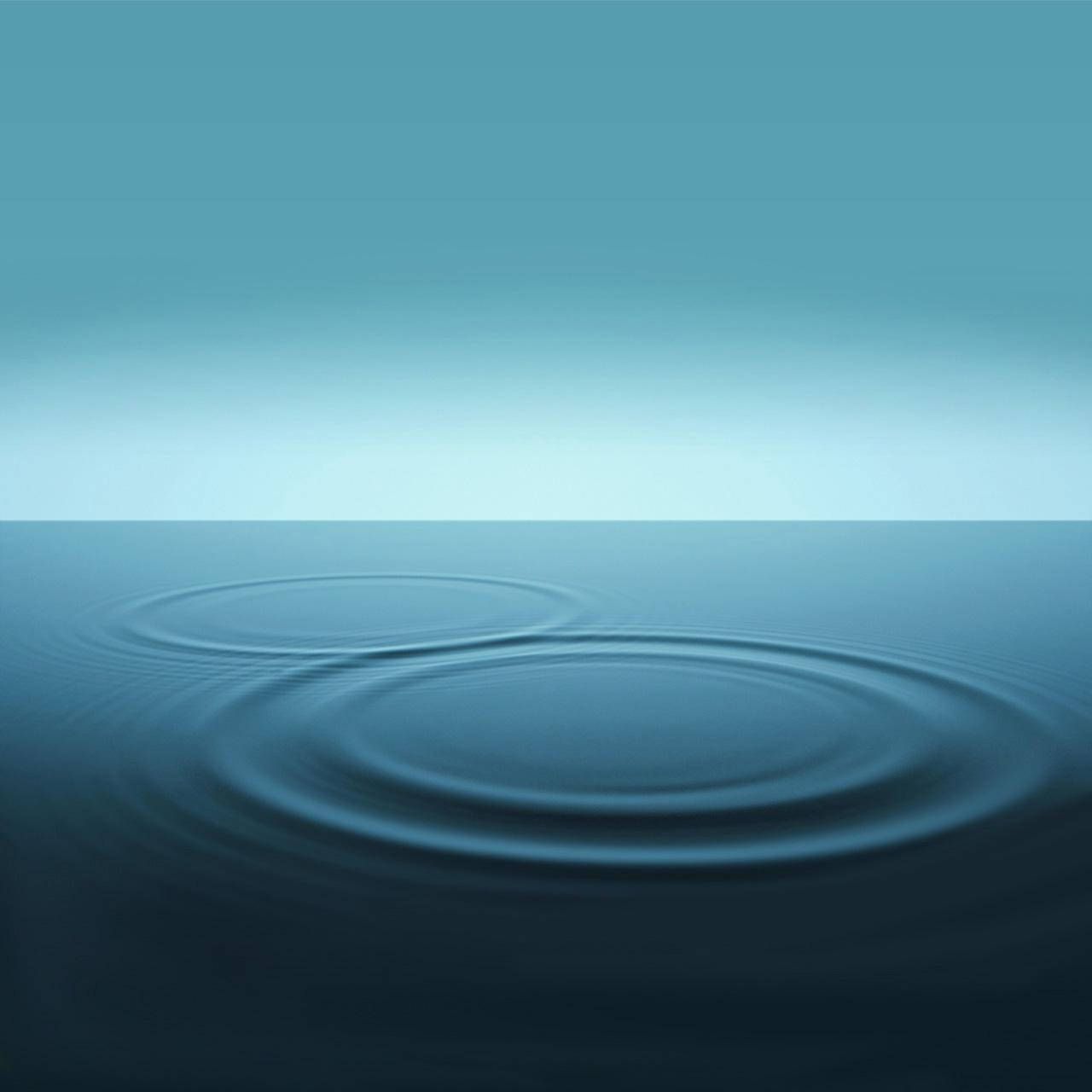 1280x1280 Download Water Ripples Samsung Galaxy Tablet Wallpaper