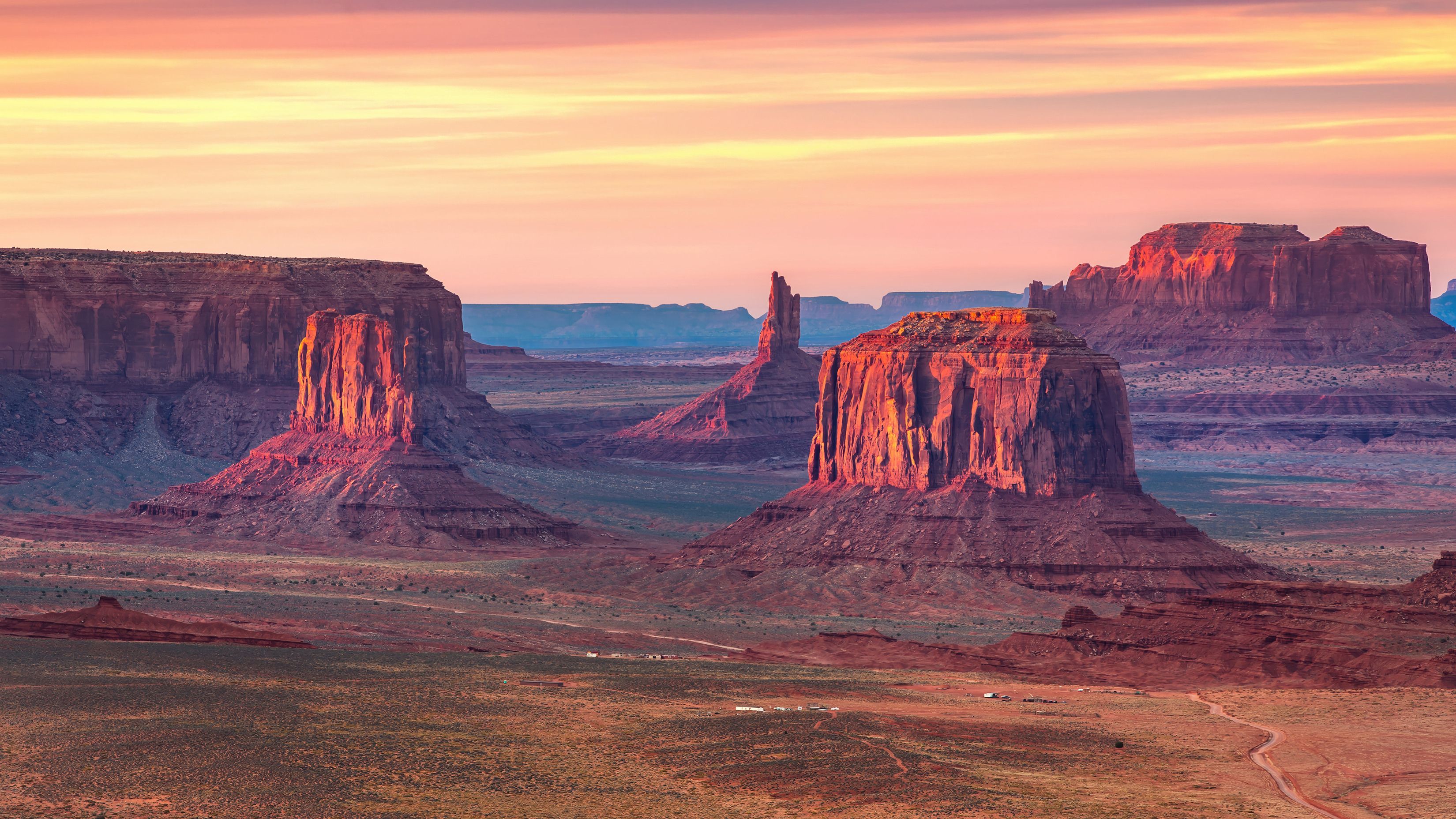 3300x1856 Monument Valley USA Nature Scenery 4K Wallpaper Unique Rock Formations