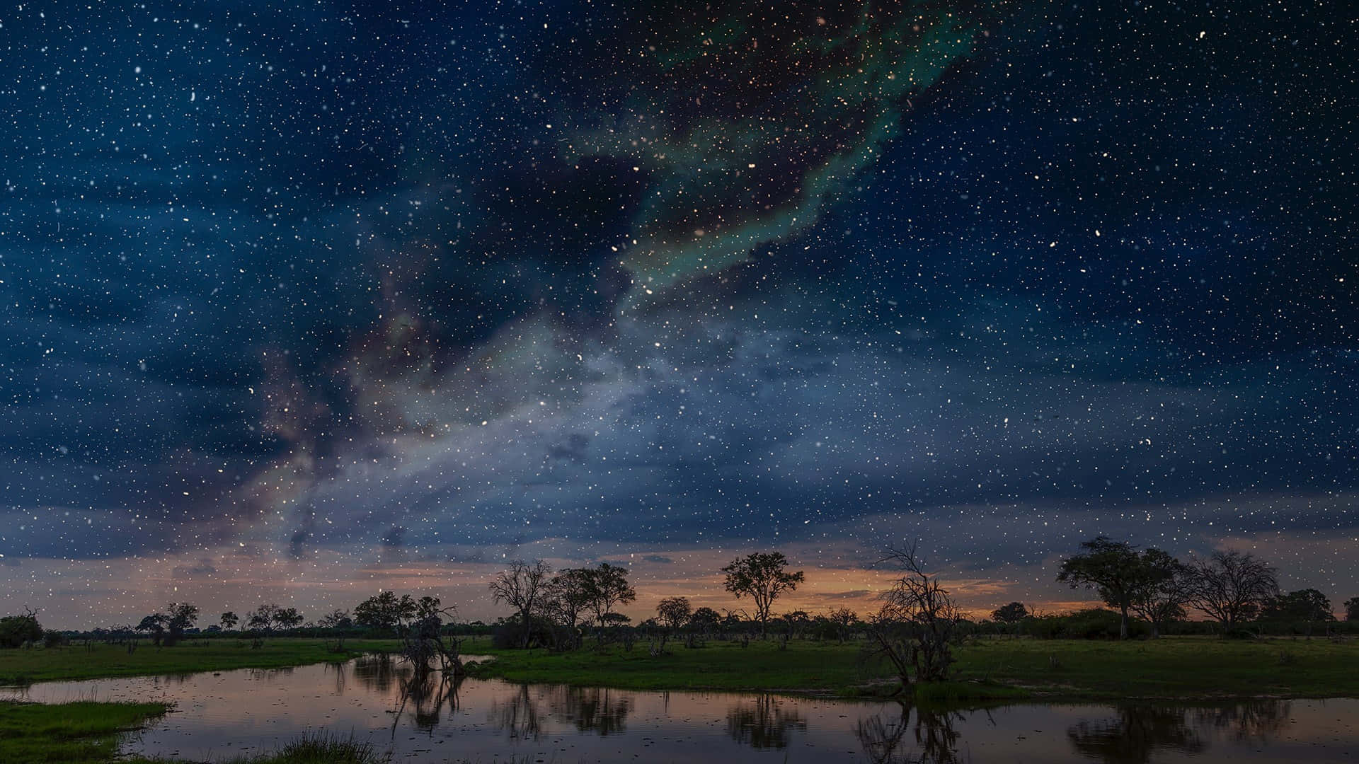 1920x1080 Okavango Delta Wallpaper
