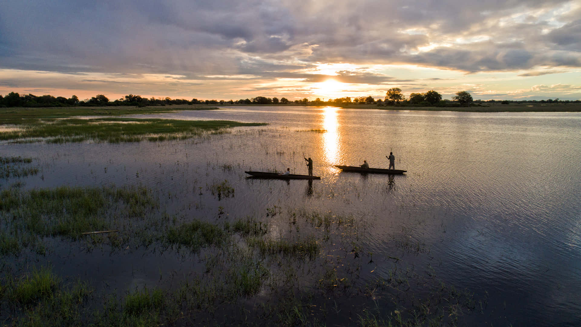 1920x1080 Download Tranquil Journey through Okavango Delta Wallpaper