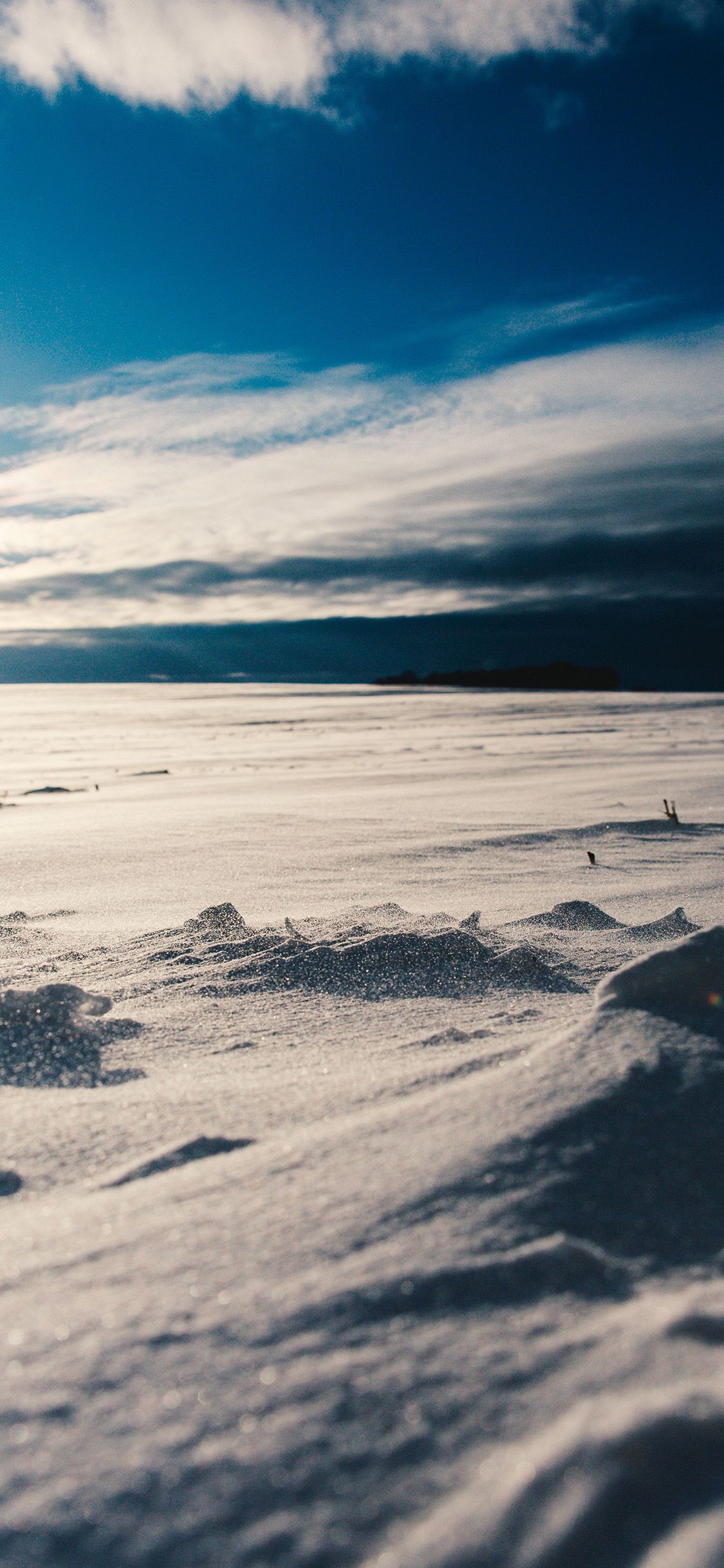 1125x2436 iPhone X wallpaper. winter snow cold sky sun nature
